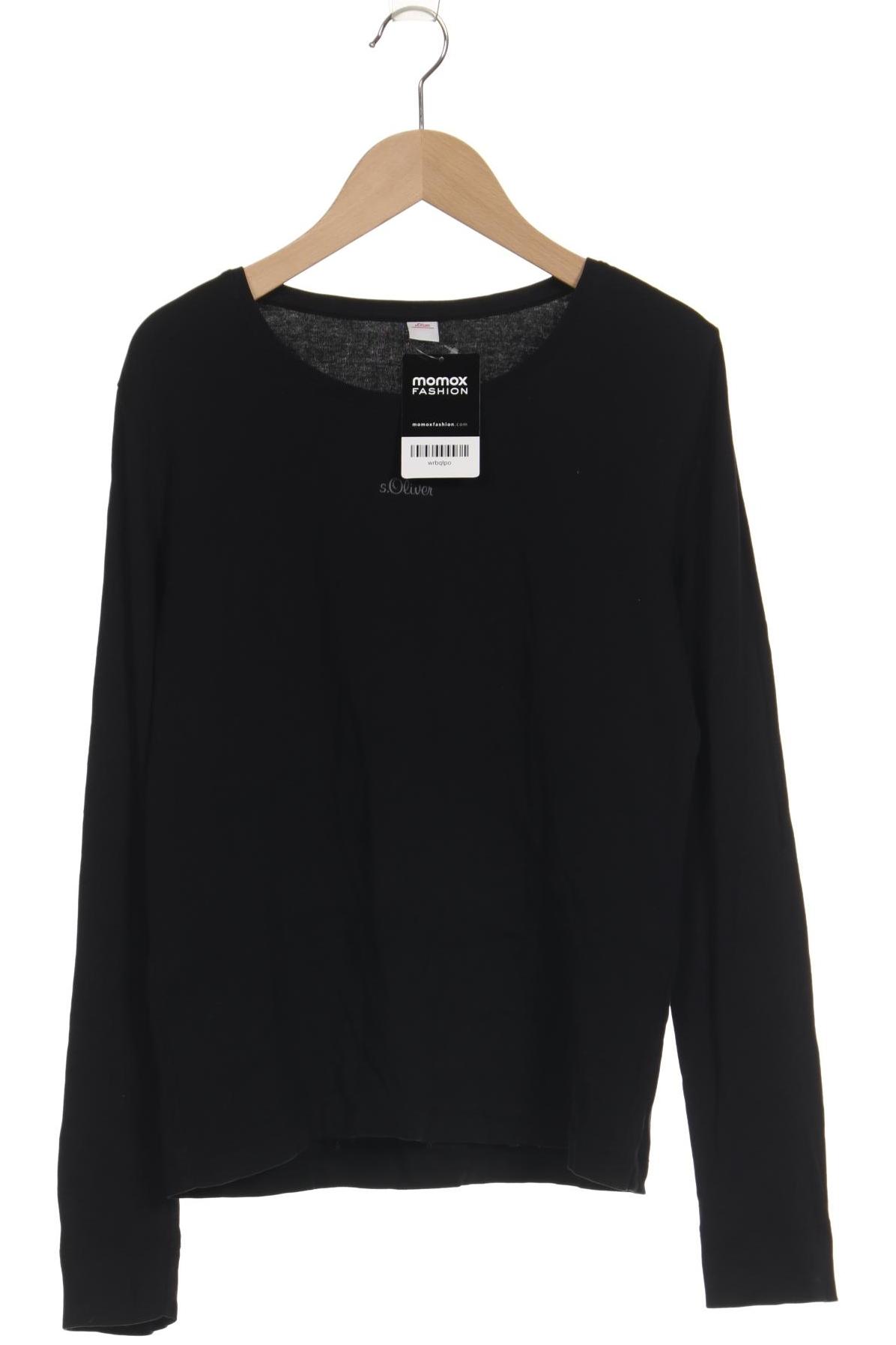 

s.Oliver Damen Langarmshirt, schwarz, Gr. 40