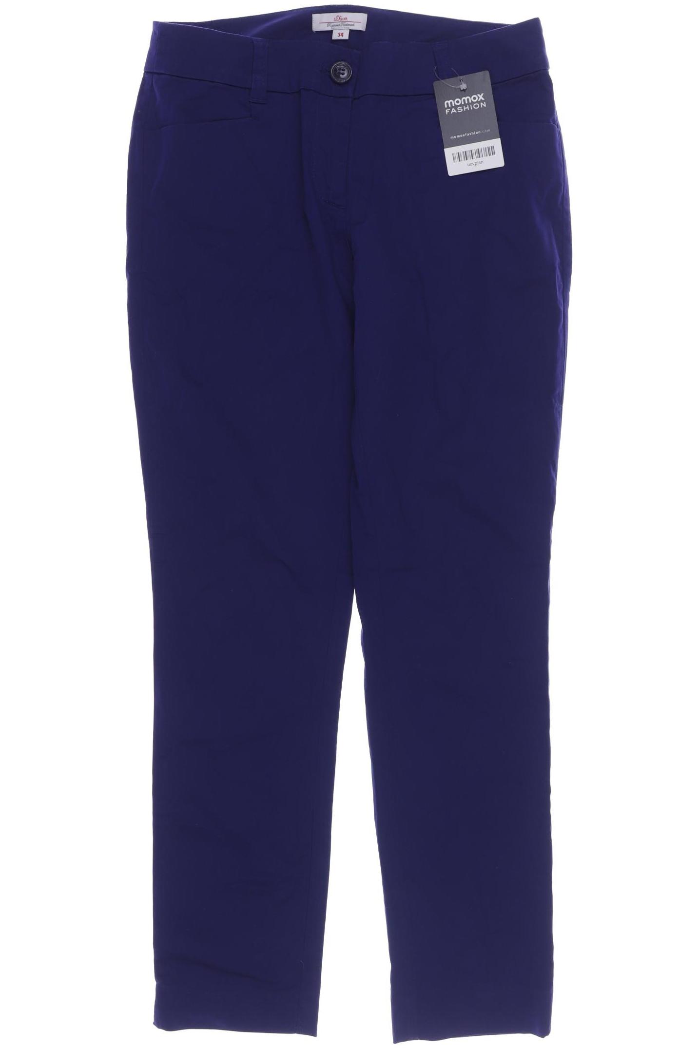 

s.Oliver Damen Stoffhose, marineblau