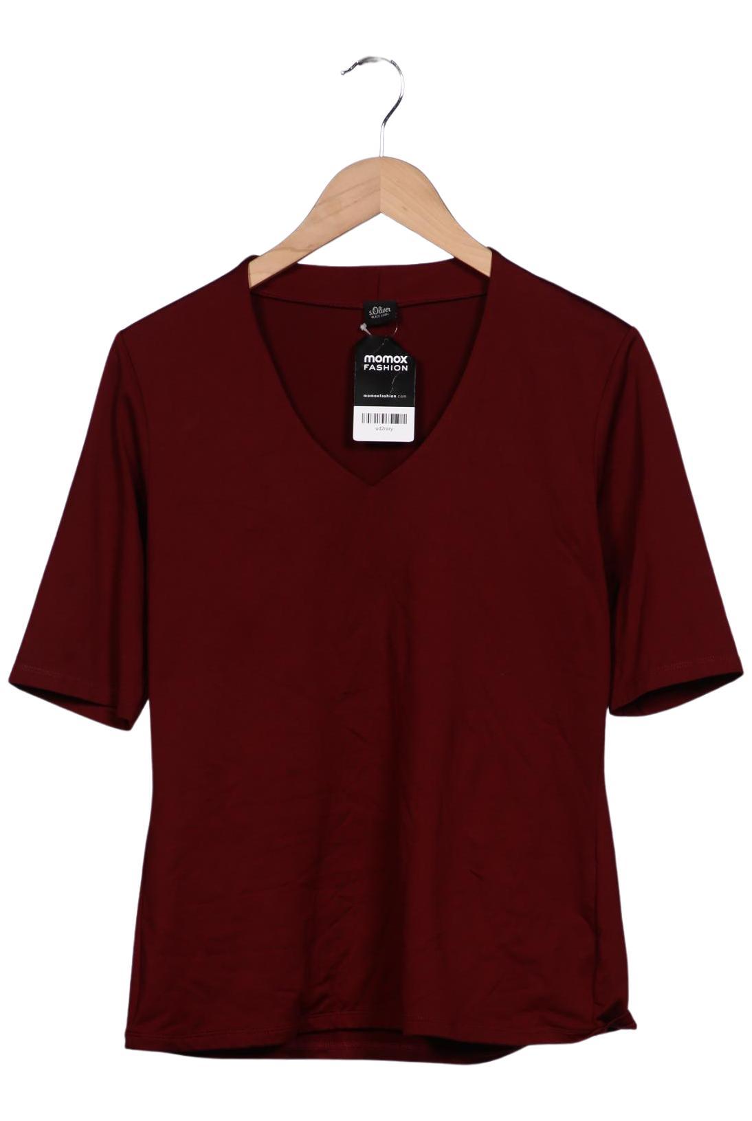 

s.Oliver Damen T-Shirt, bordeaux, Gr. 42