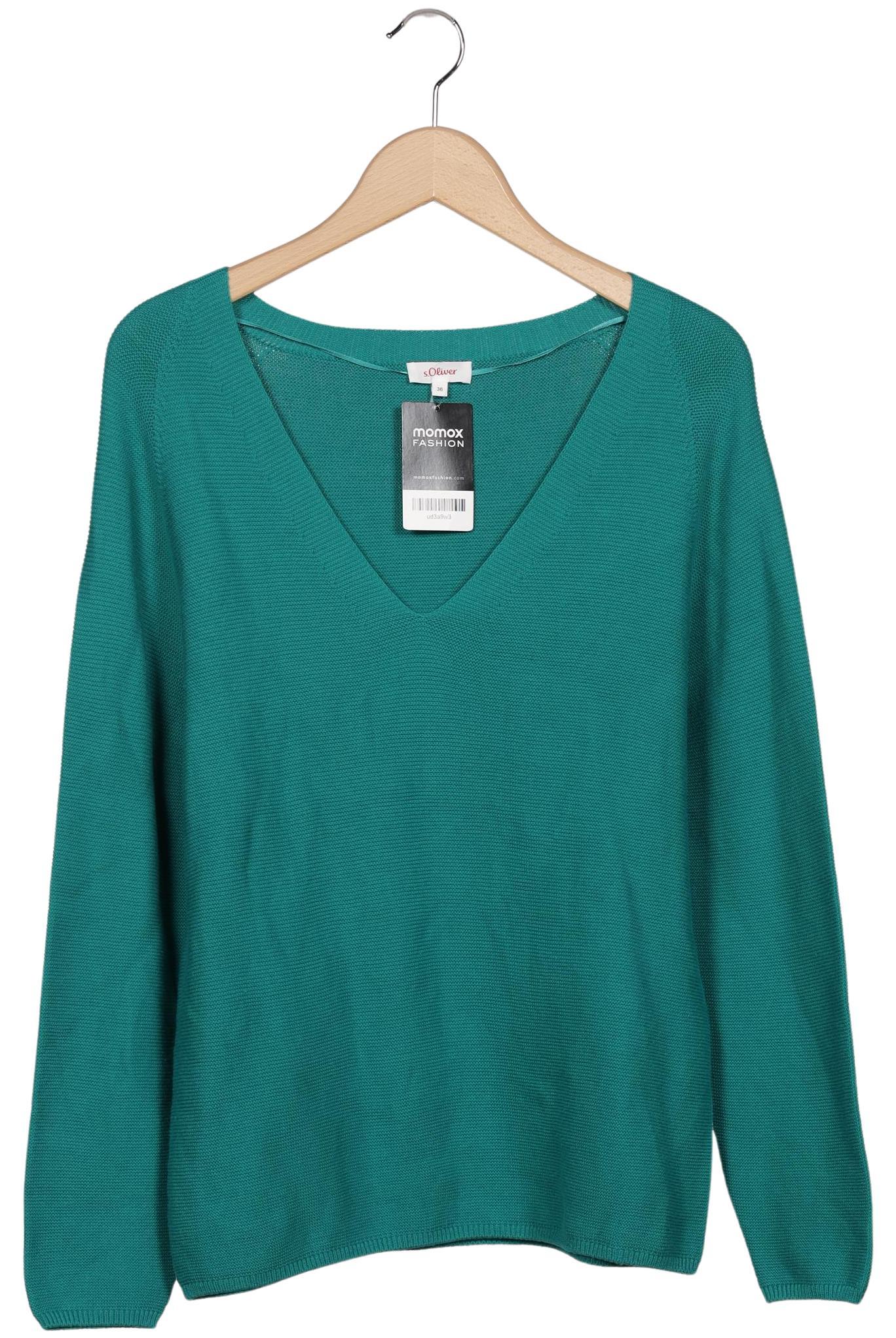 

s.Oliver Damen Pullover, türkis, Gr. 36