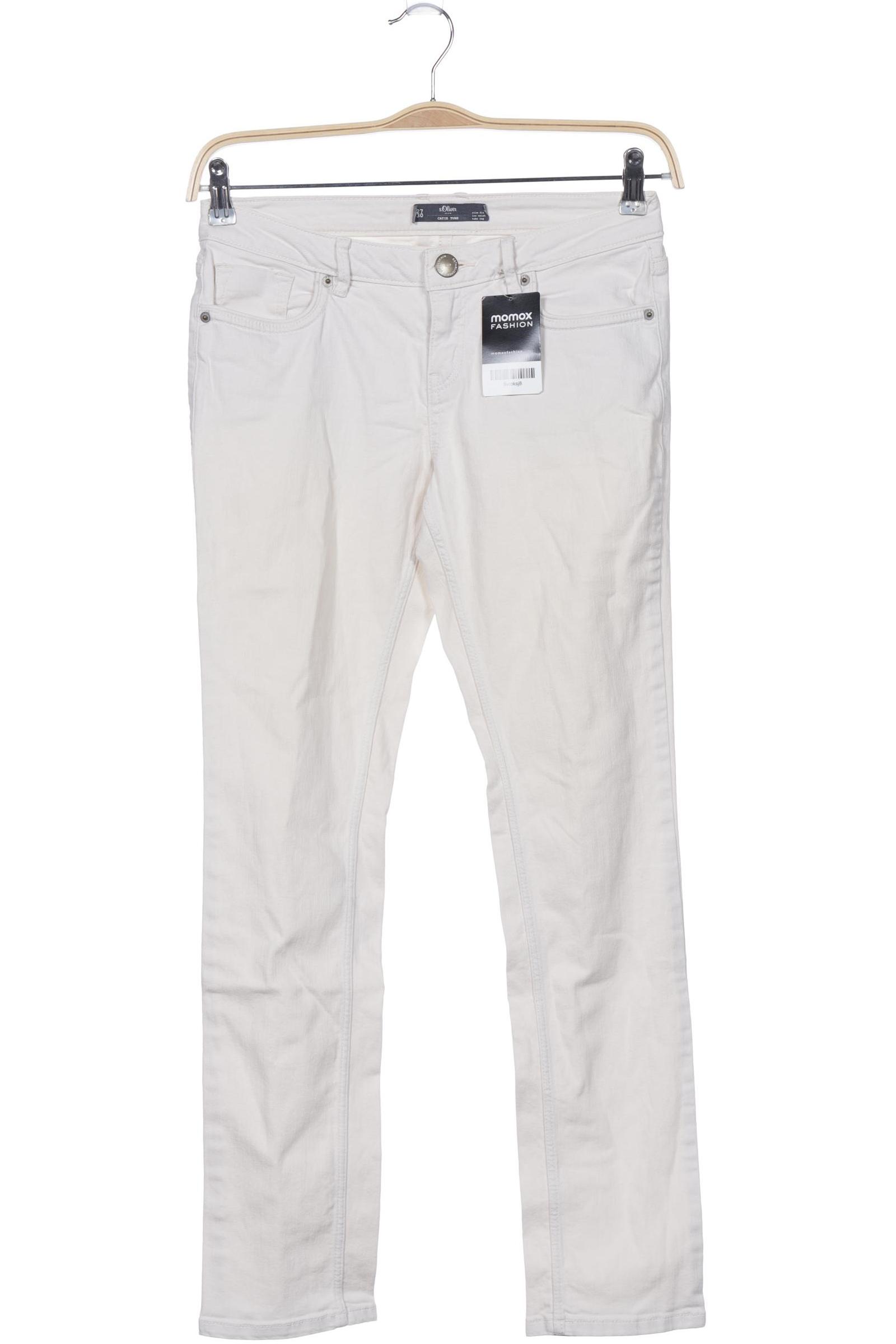 

s.Oliver Damen Jeans, cremeweiß, Gr. 27