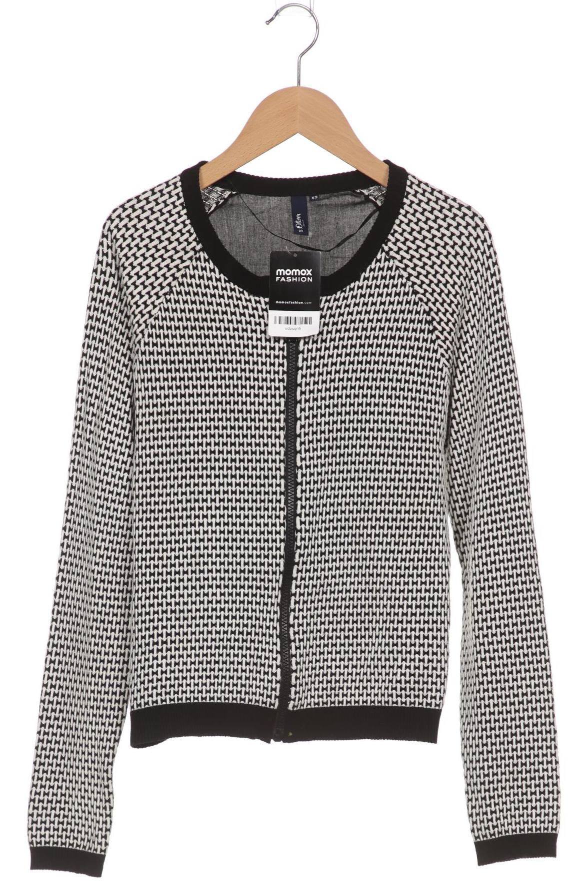 

s.Oliver Damen Strickjacke, schwarz, Gr. 34