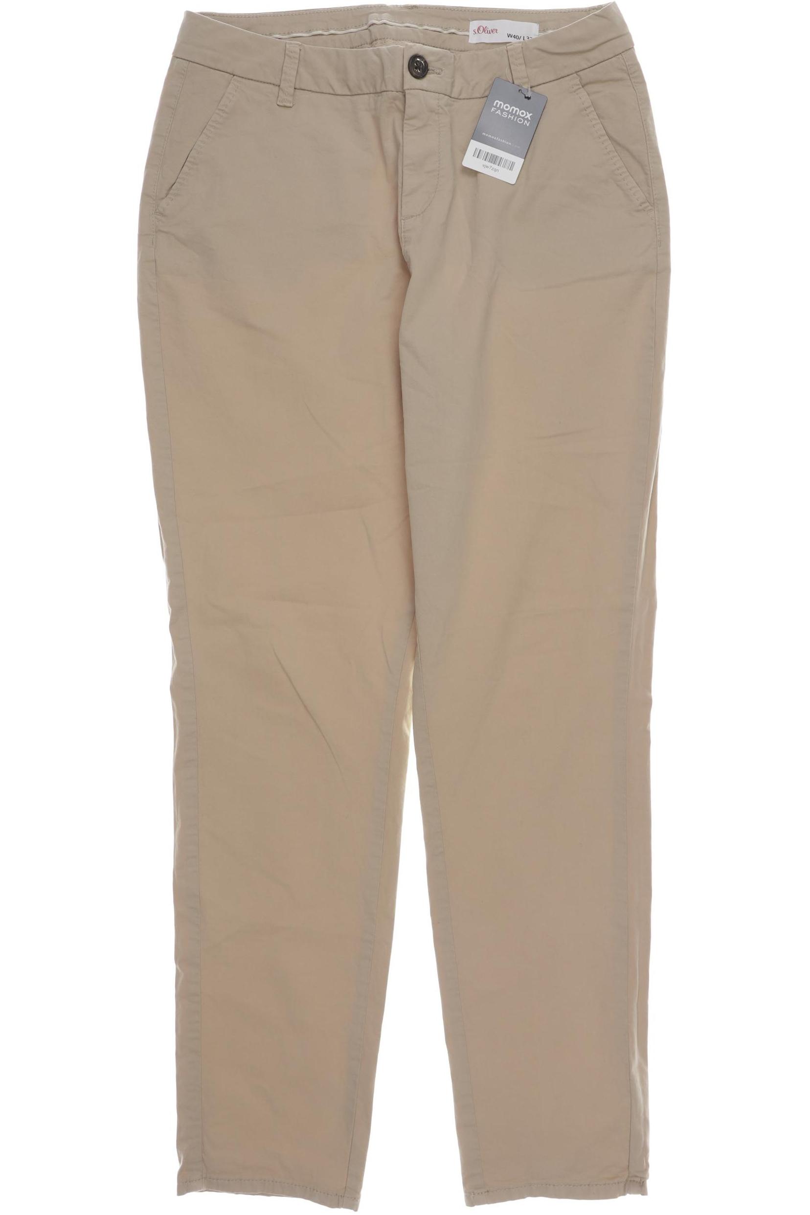 

s.Oliver Damen Stoffhose, beige, Gr. 40