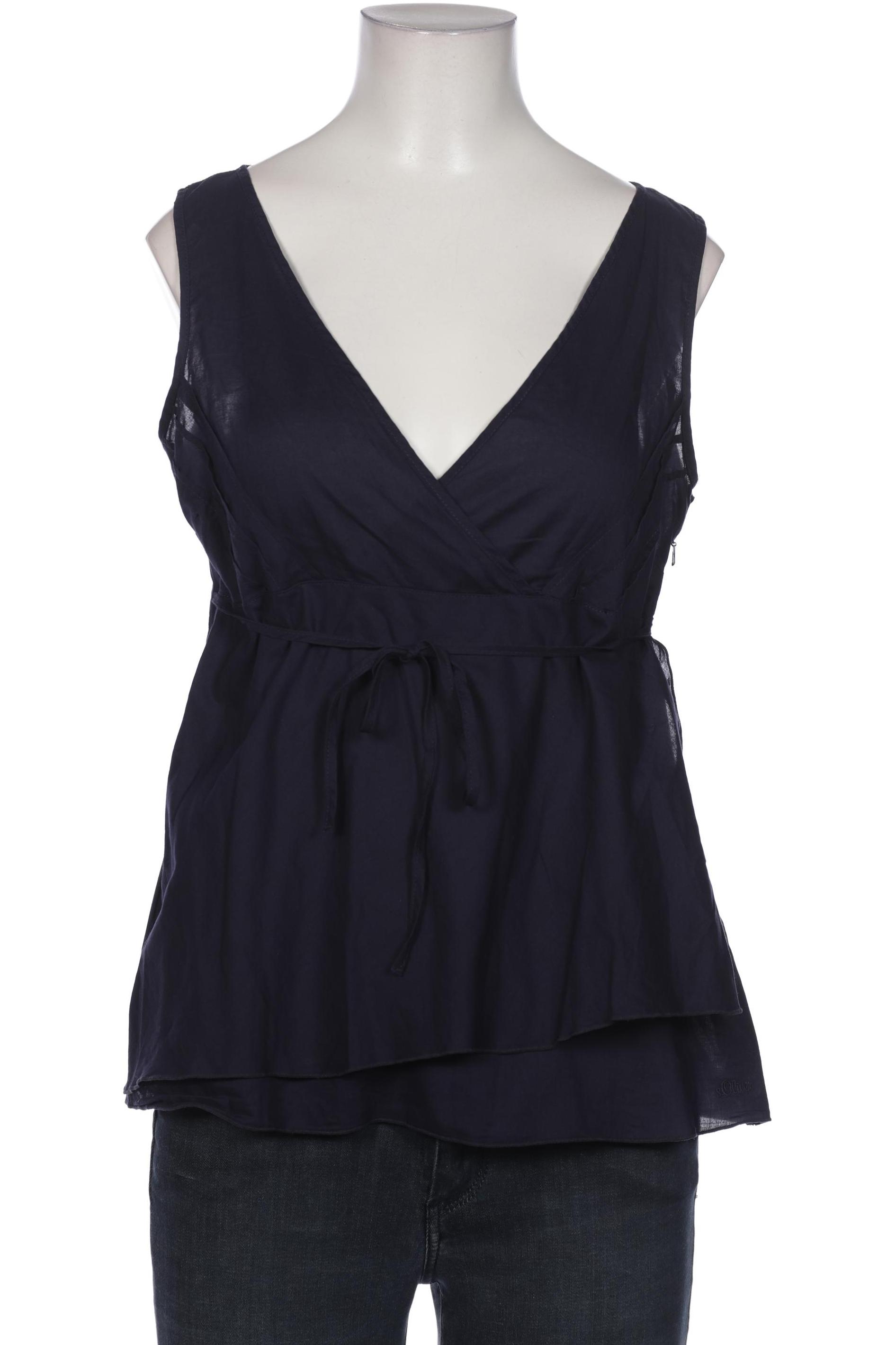 

s.Oliver Damen Bluse, marineblau, Gr. 38