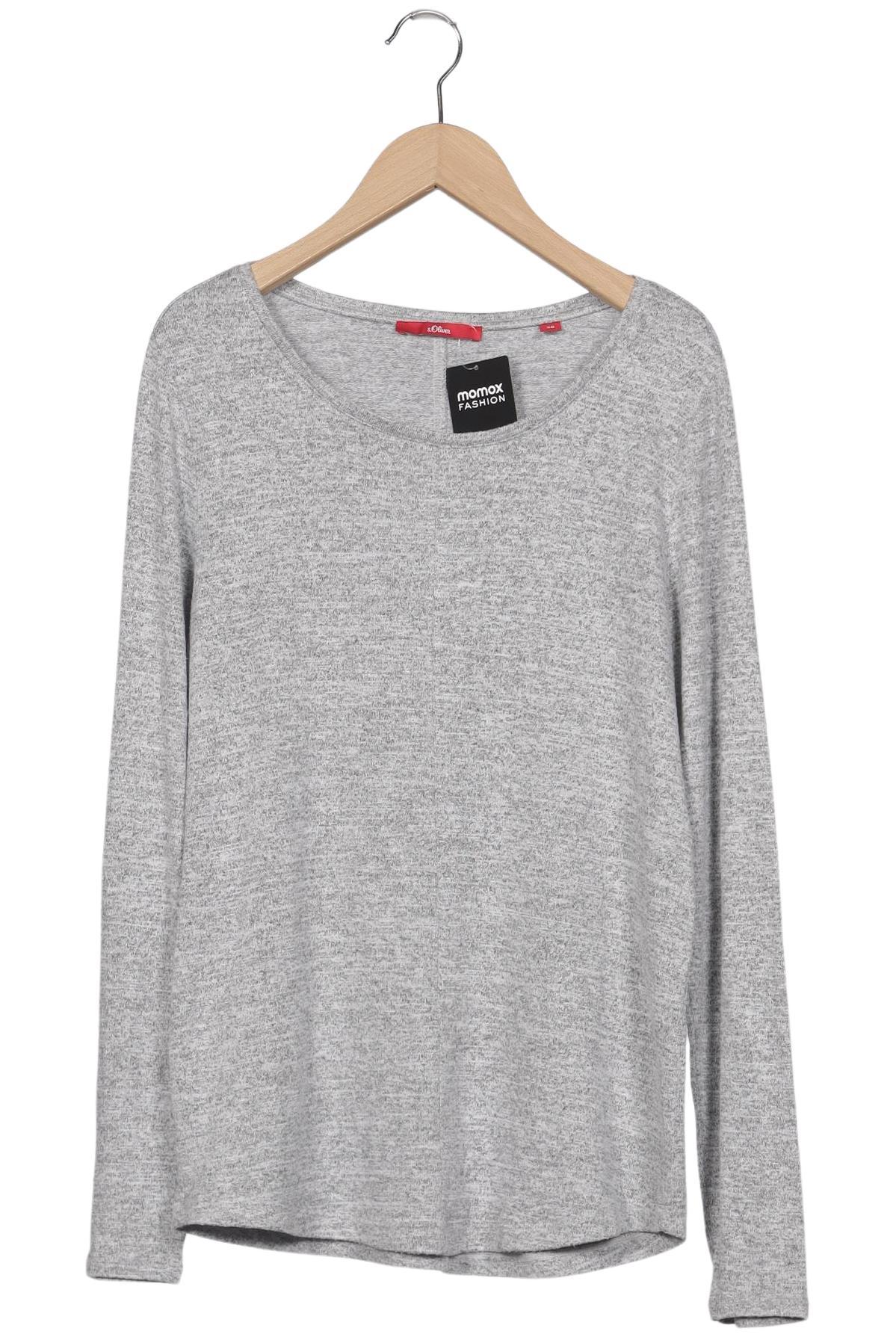 

s.Oliver Damen Langarmshirt, grau, Gr. 38