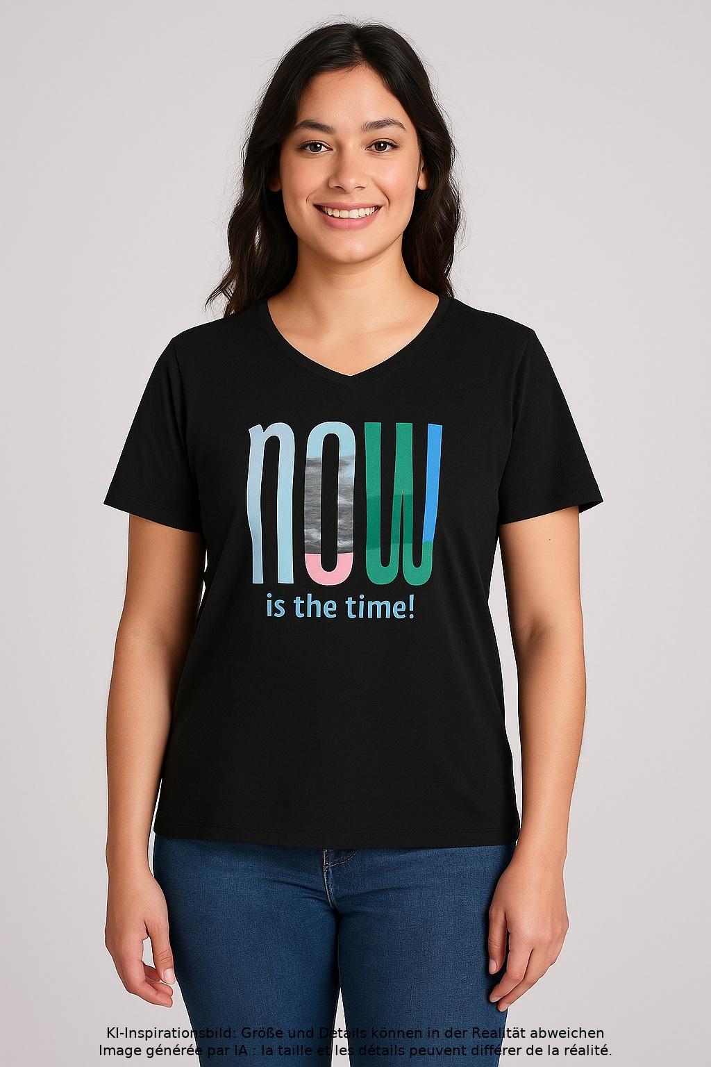 

s.Oliver Damen T-Shirt, schwarz, Gr. 36