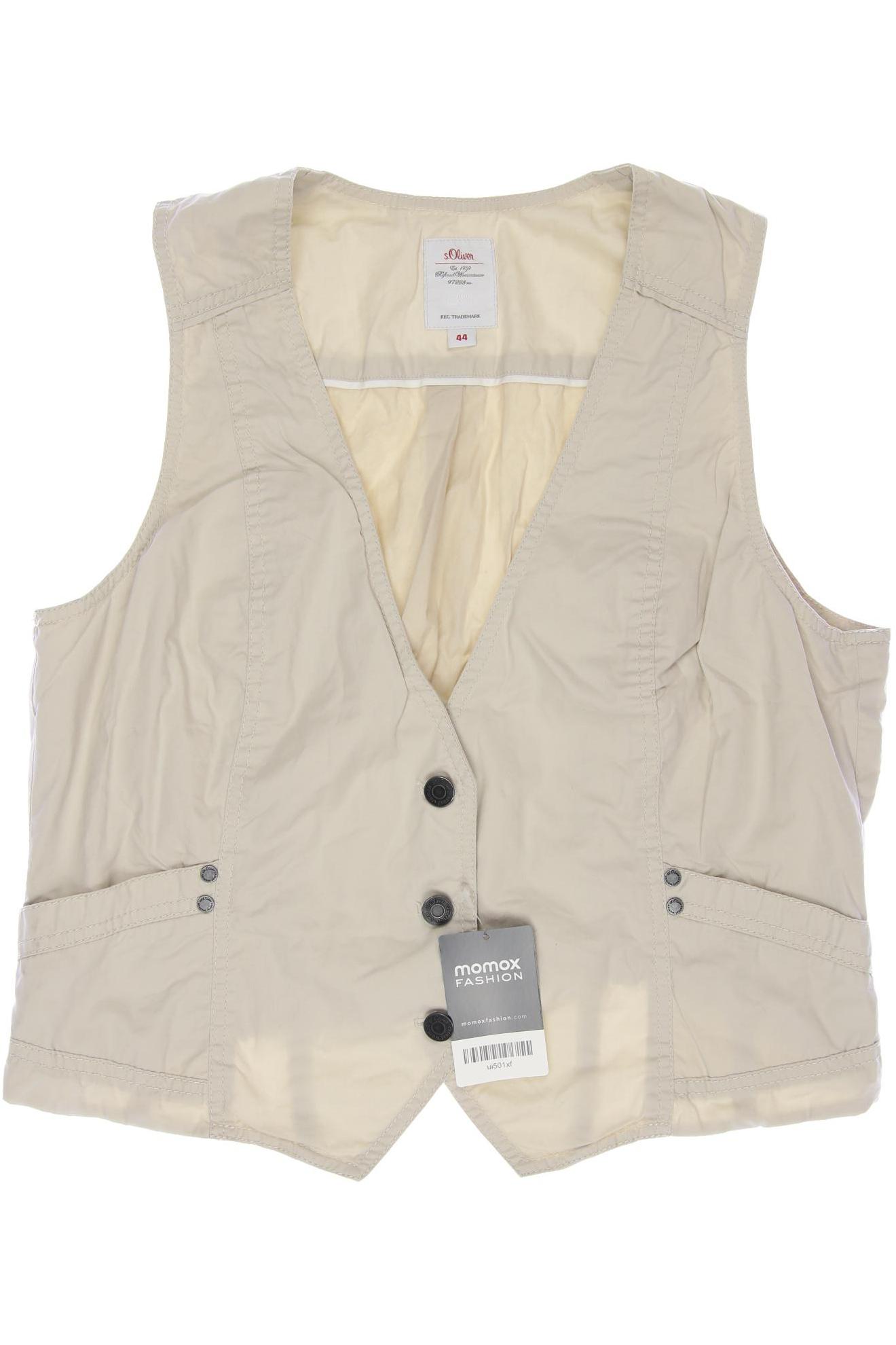 

s.Oliver Damen Weste, beige, Gr. 44