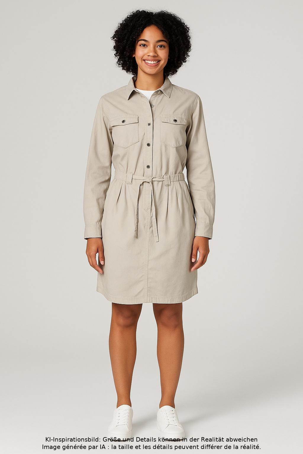 

s.Oliver Damen Kleid, beige, Gr. 38