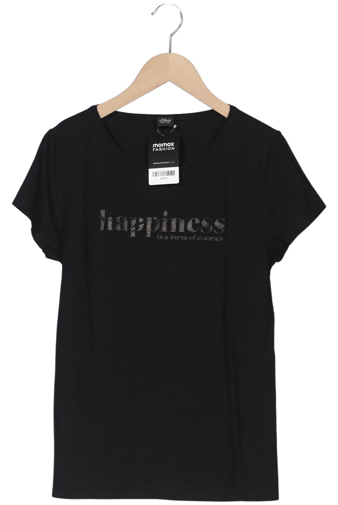 

s.Oliver Damen T-Shirt, schwarz, Gr. 40
