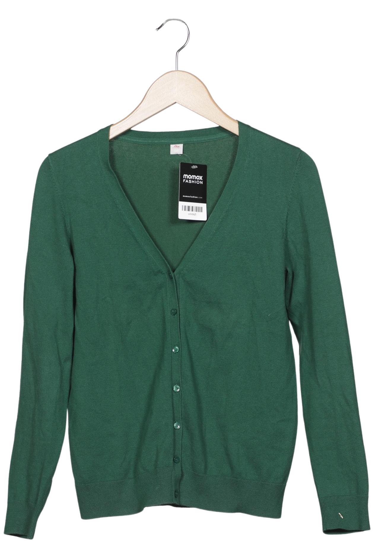 

s.Oliver Damen Strickjacke, grün, Gr. 38