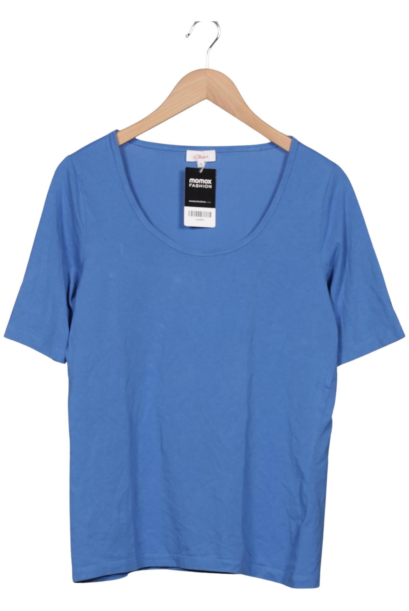 

s.Oliver Damen T-Shirt, blau, Gr. 40