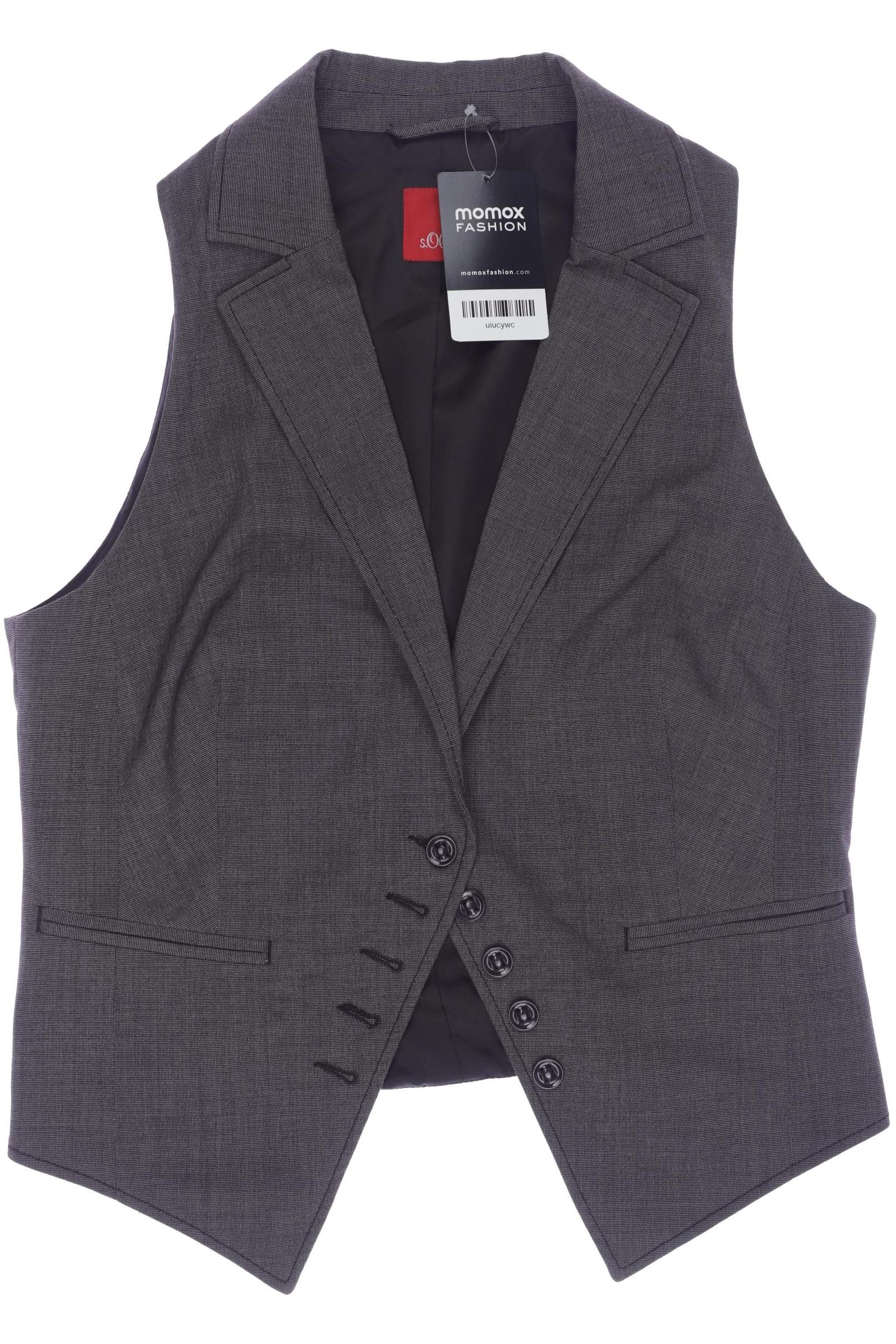 

s.Oliver Damen Weste, grau, Gr. 38