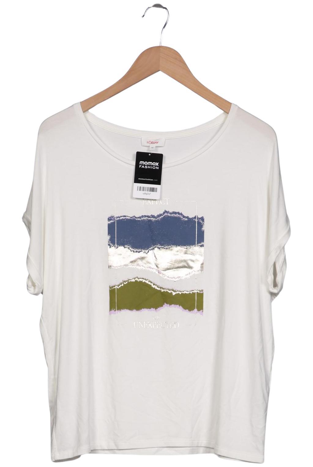 

s.Oliver Damen T-Shirt, weiß, Gr. 42