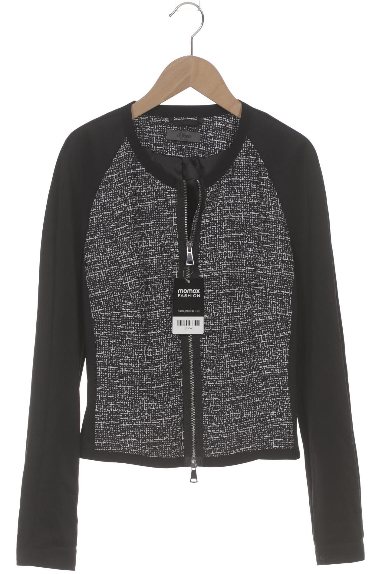 

s.Oliver Damen Jacke, schwarz, Gr. 38