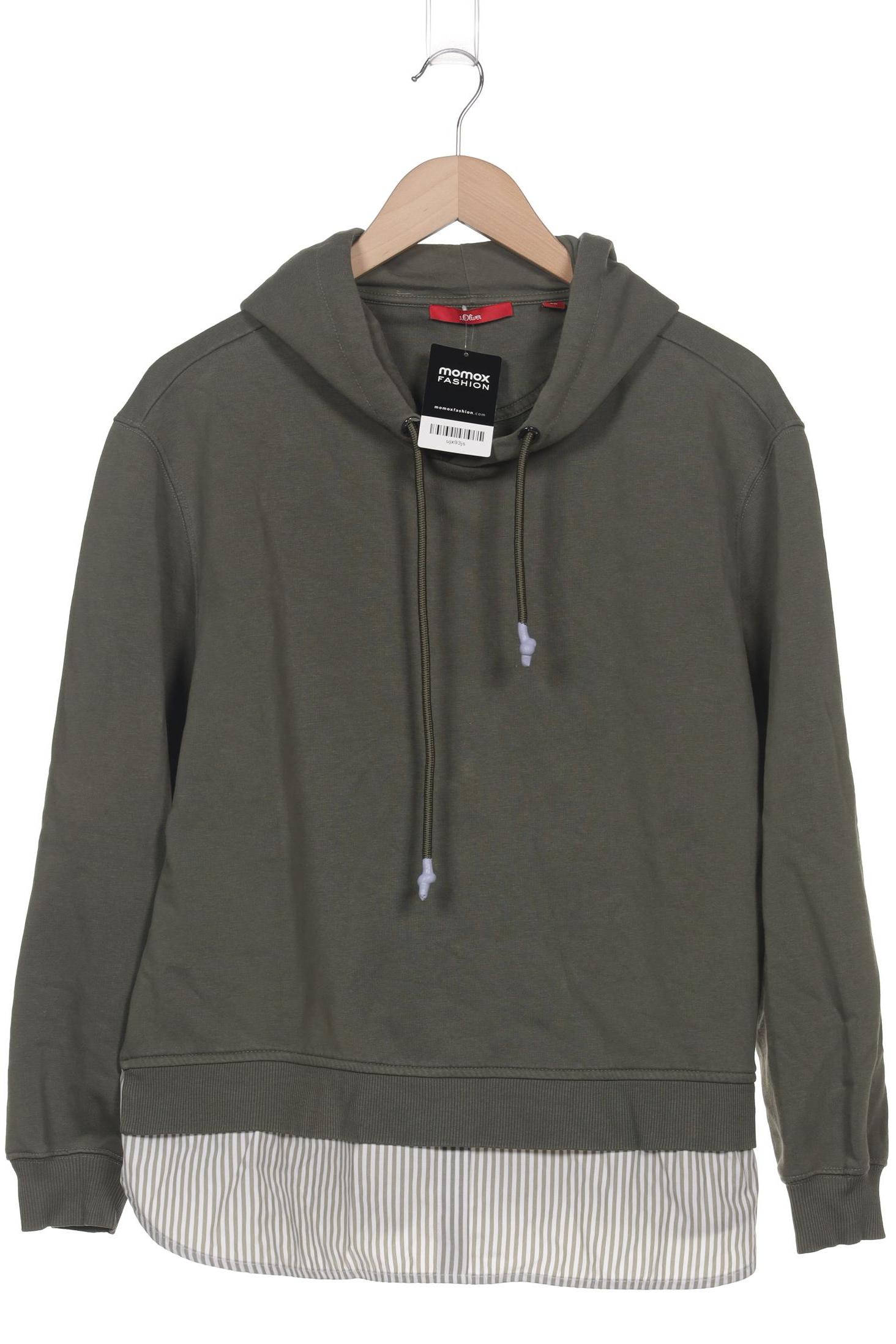 

s.Oliver Damen Kapuzenpullover, grün, Gr. 40