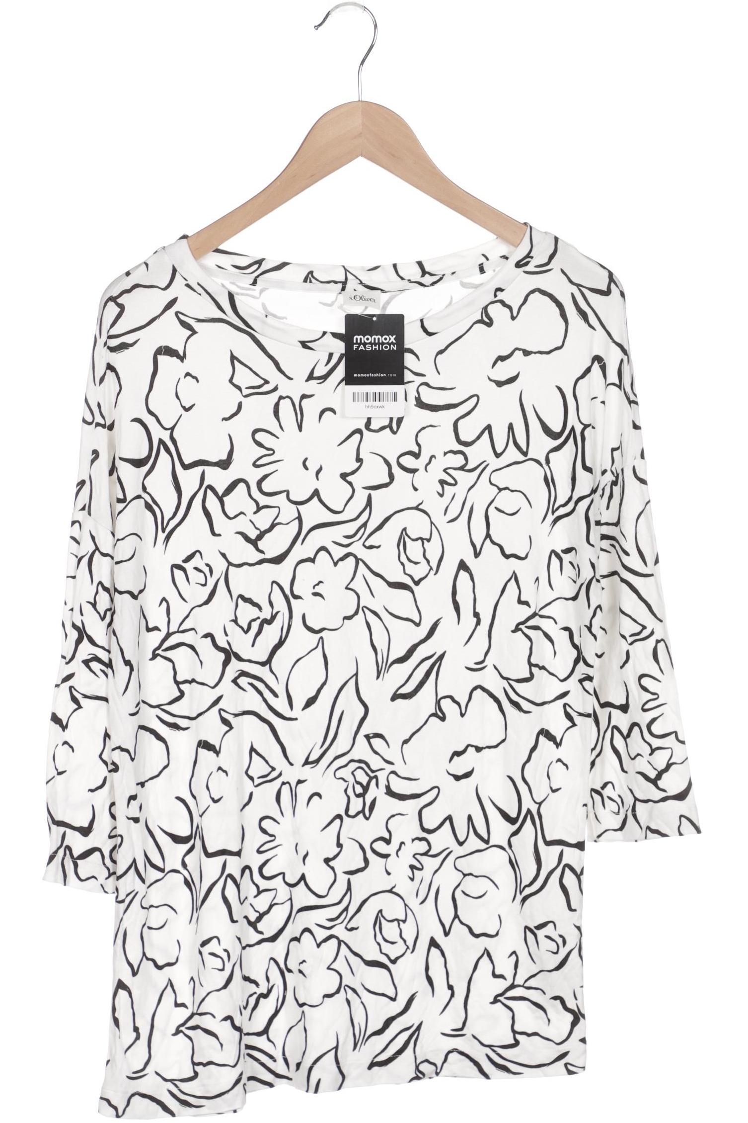 

s.Oliver Damen Langarmshirt, weiß, Gr. 42