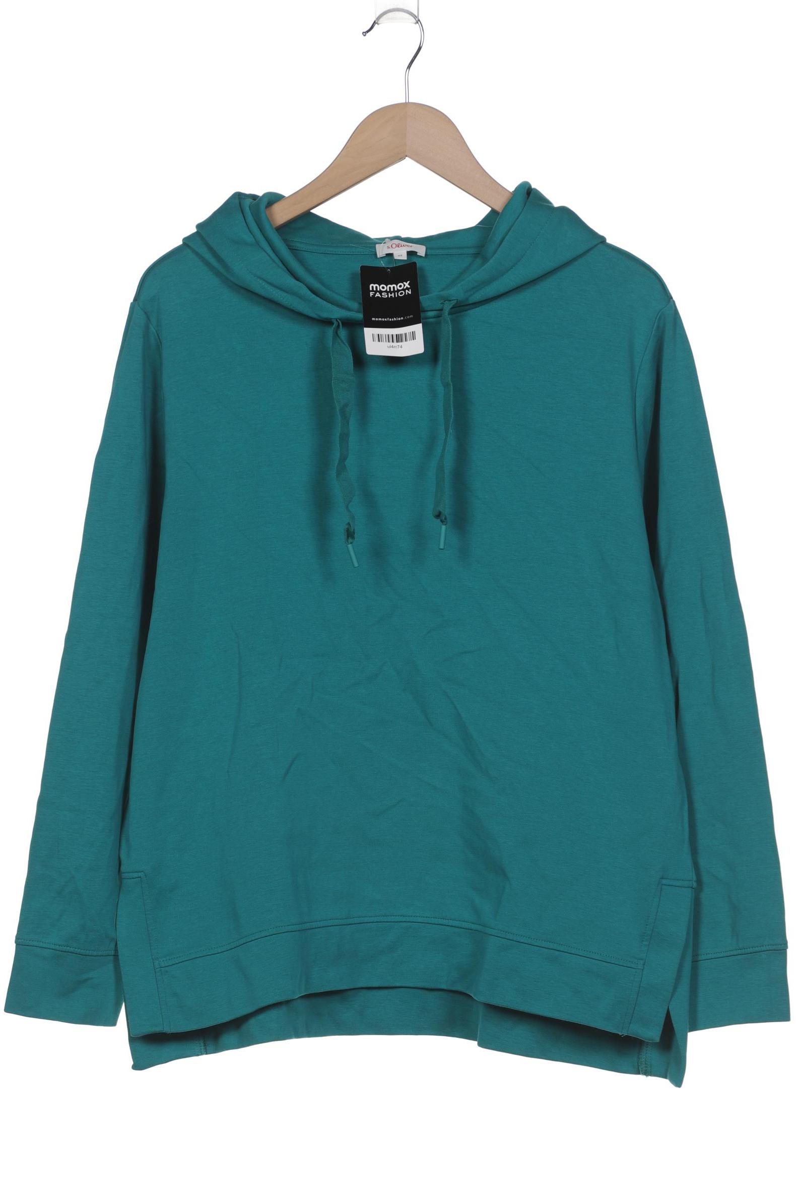 

s.Oliver Damen Kapuzenpullover, türkis, Gr. 42