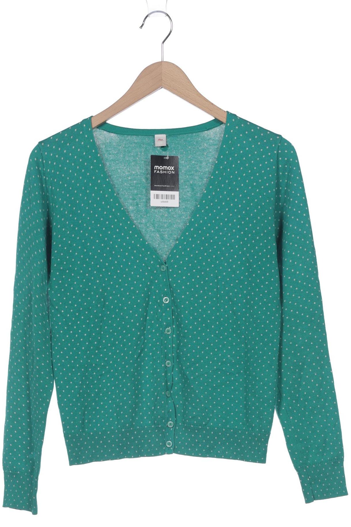 

s.Oliver Damen Strickjacke, grün, Gr. 38