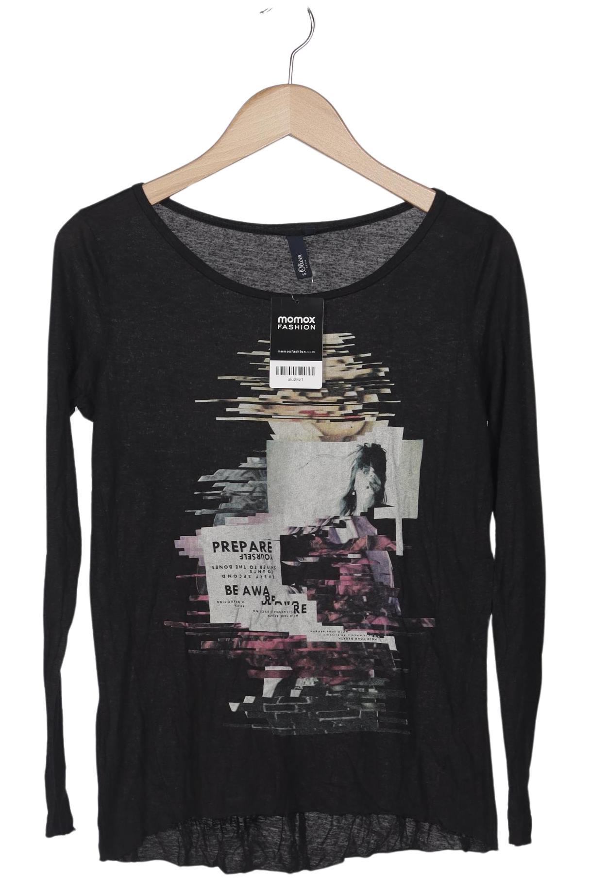 

s.Oliver Damen Langarmshirt, schwarz, Gr. 36