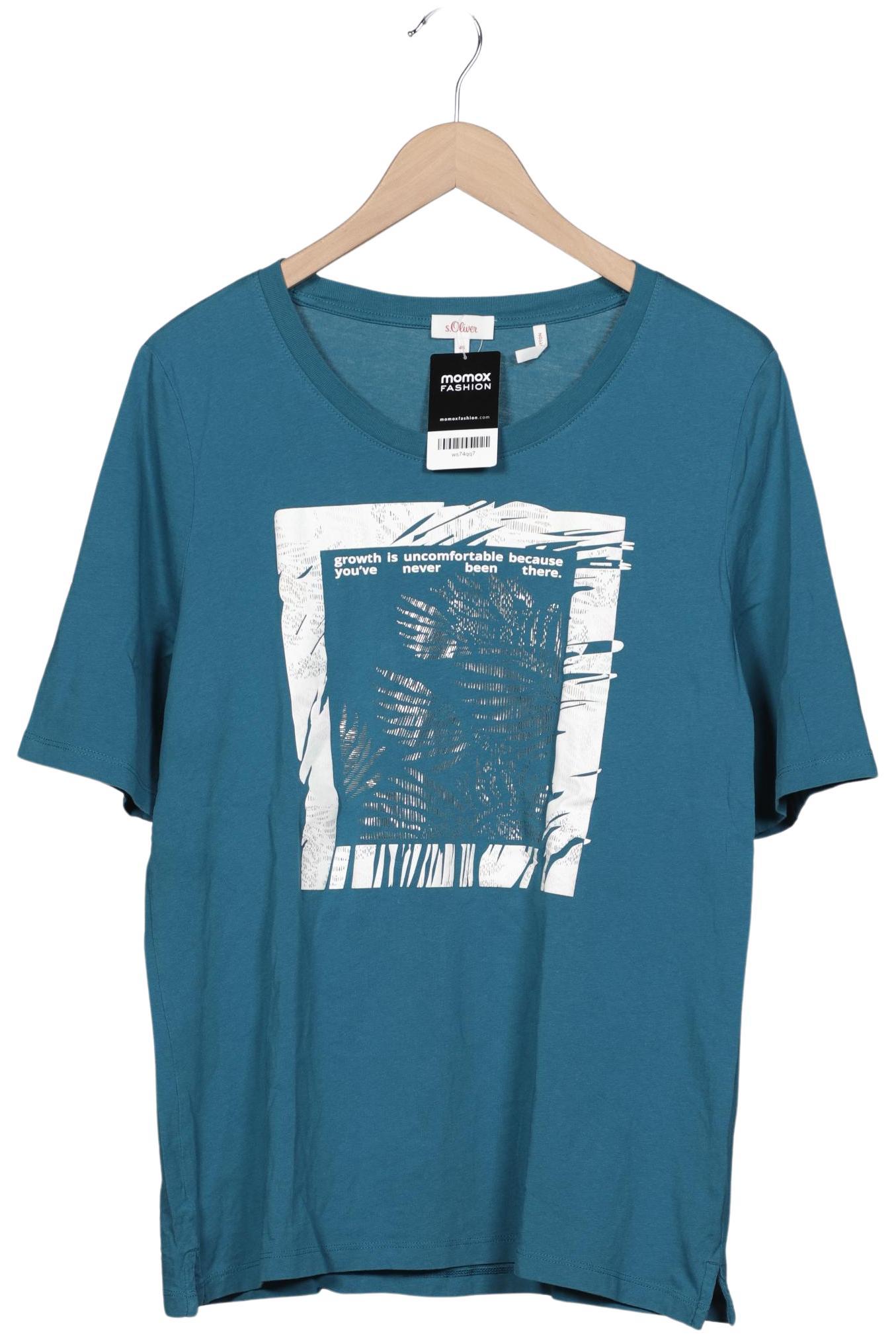 

s.Oliver Damen T-Shirt, blau, Gr. 46