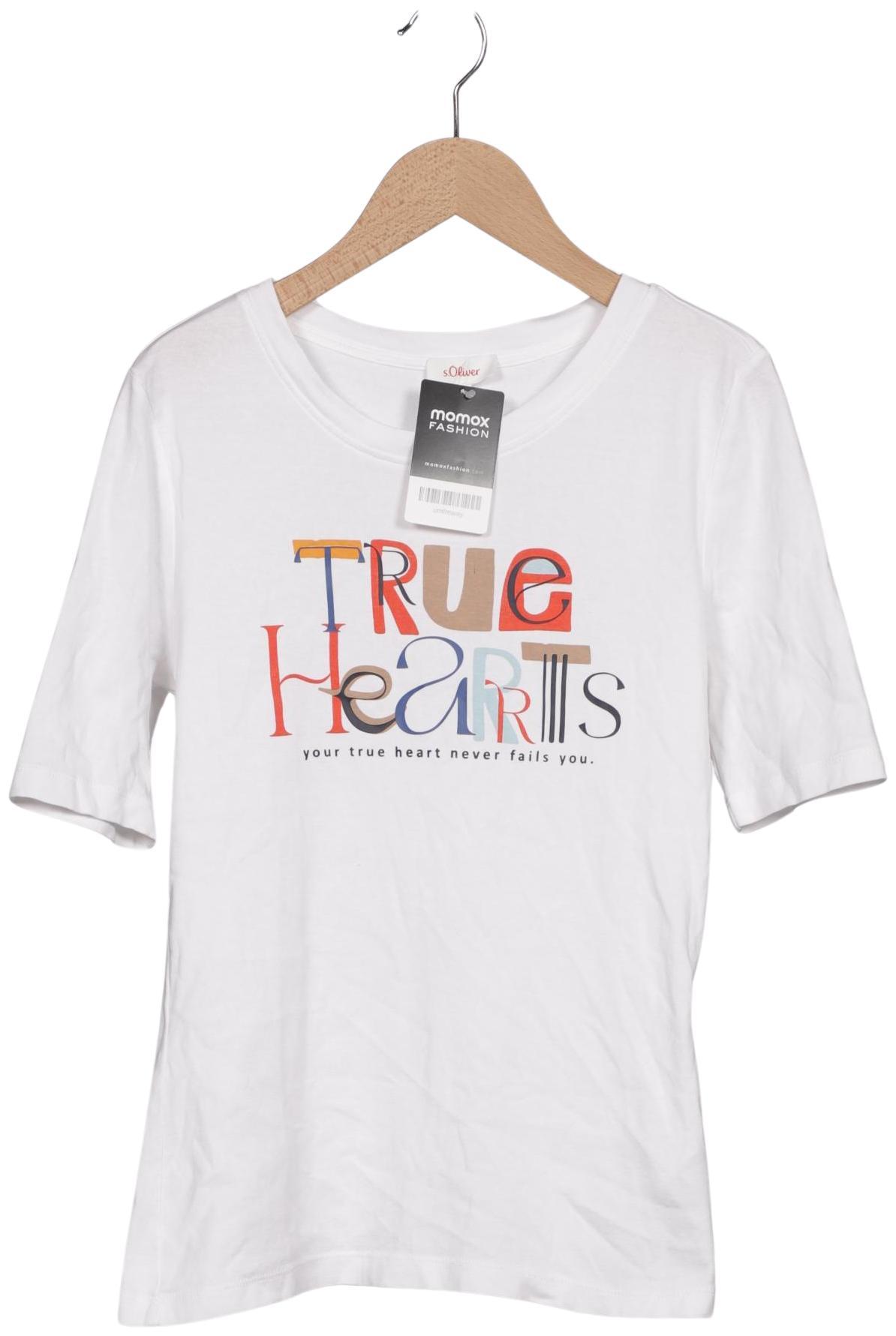 

s.Oliver Damen T-Shirt, weiß, Gr. 36