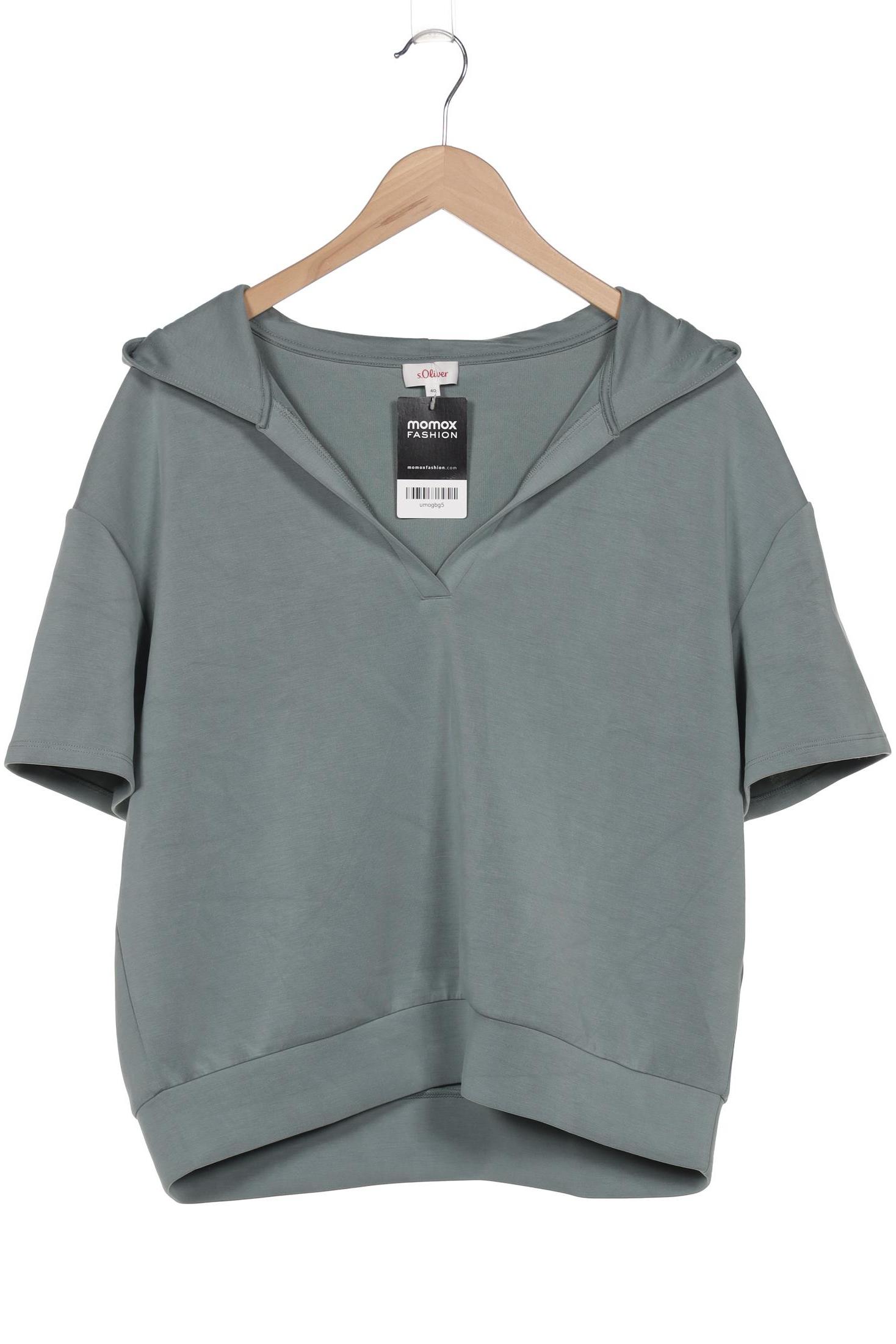 

s.Oliver Damen Kapuzenpullover, türkis, Gr. 40