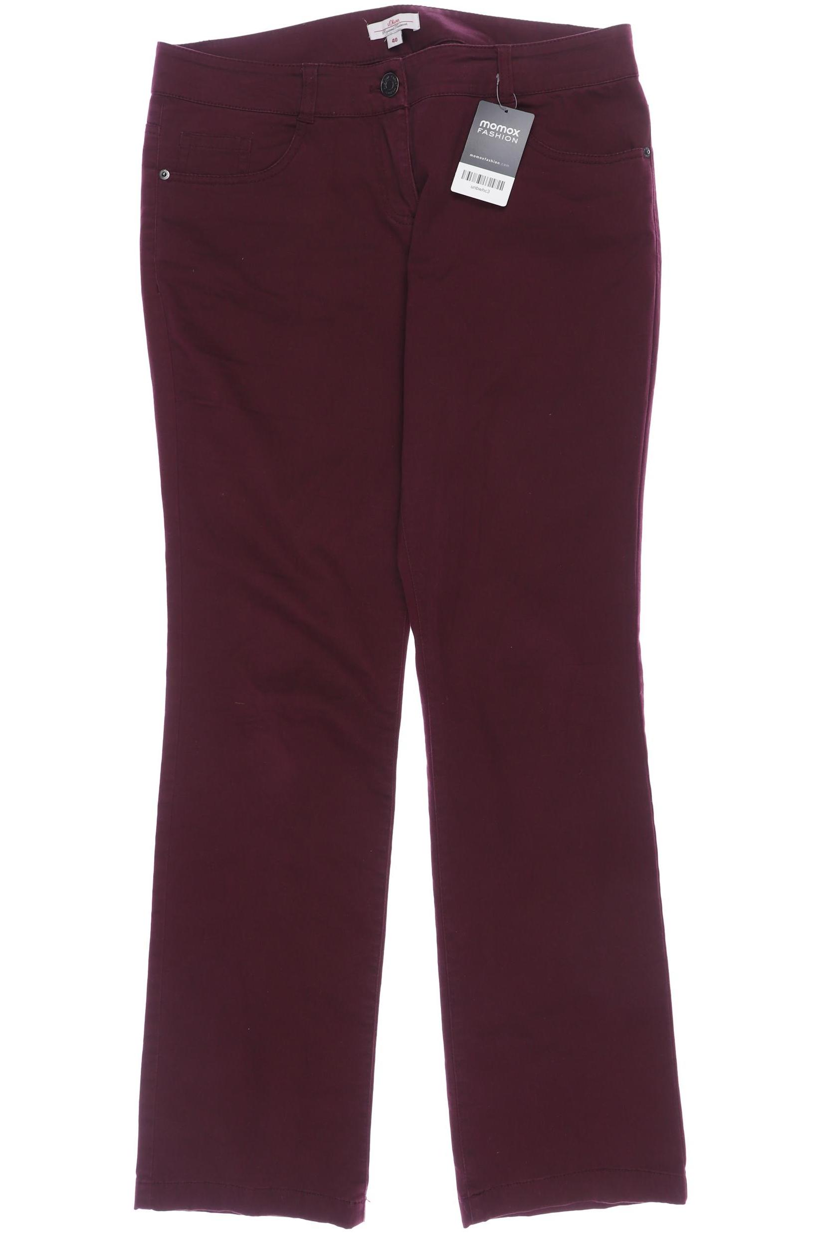 

s.Oliver Damen Jeans, bordeaux