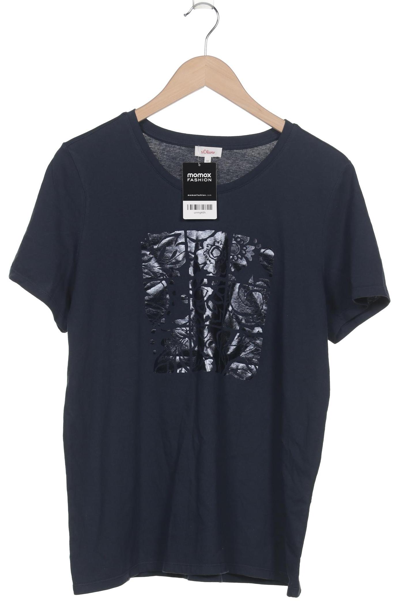 

s.Oliver Damen T-Shirt, marineblau, Gr. 42