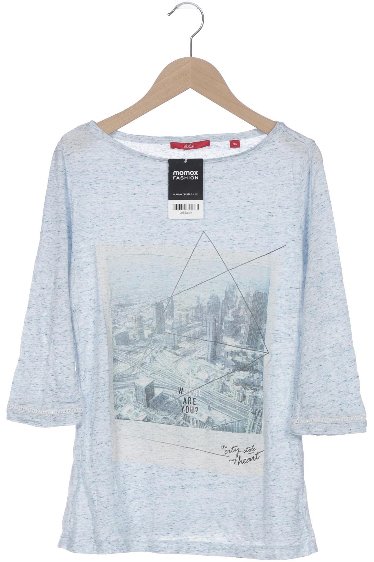 

s.Oliver Damen Langarmshirt, hellblau, Gr. 36