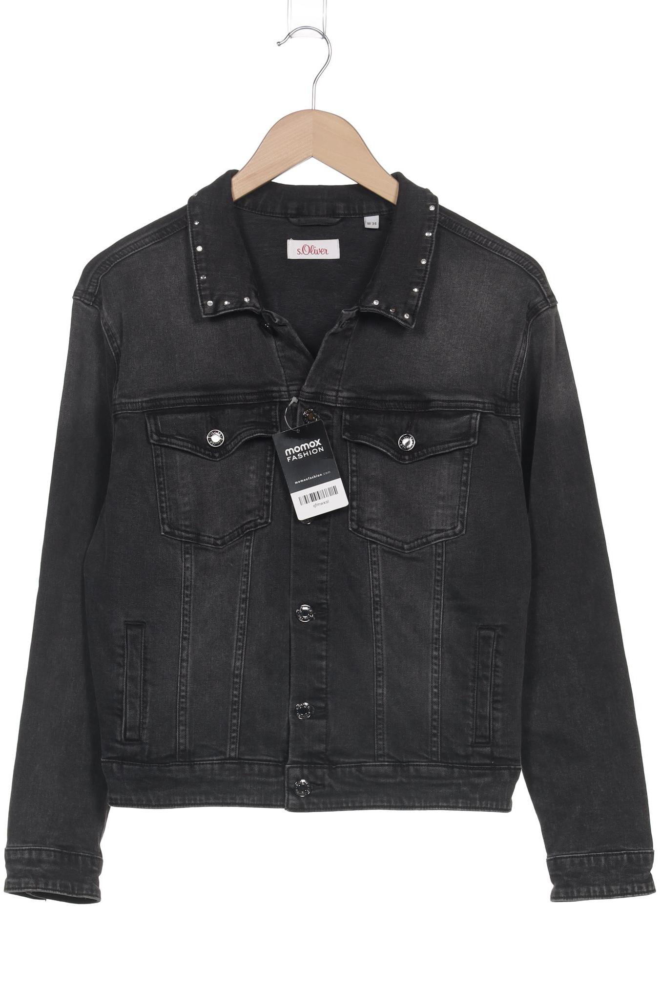 

s.Oliver Damen Jacke, schwarz, Gr. 34