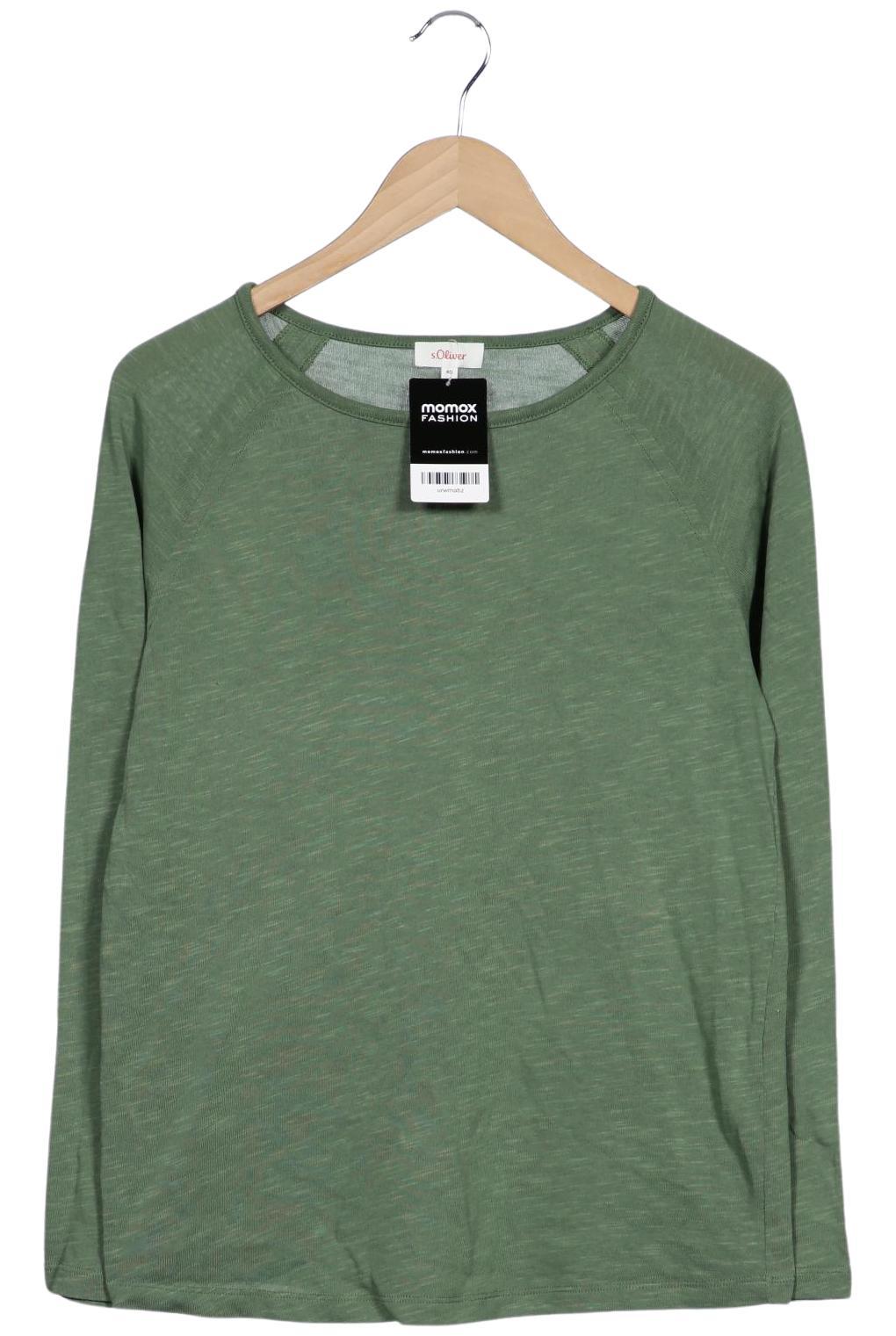 

s.Oliver Damen Langarmshirt, grün, Gr. 40