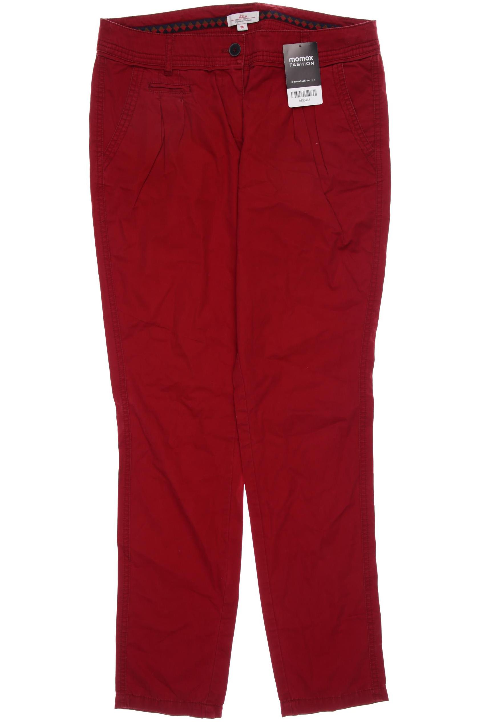 

s.Oliver Damen Stoffhose, rot, Gr. 36