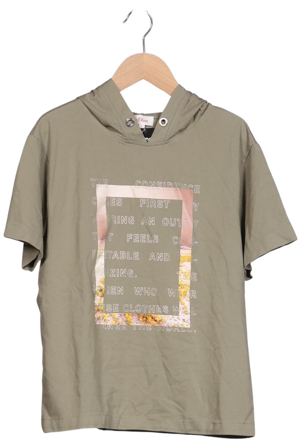 

s.Oliver Damen Kapuzenpullover, grün, Gr. 36