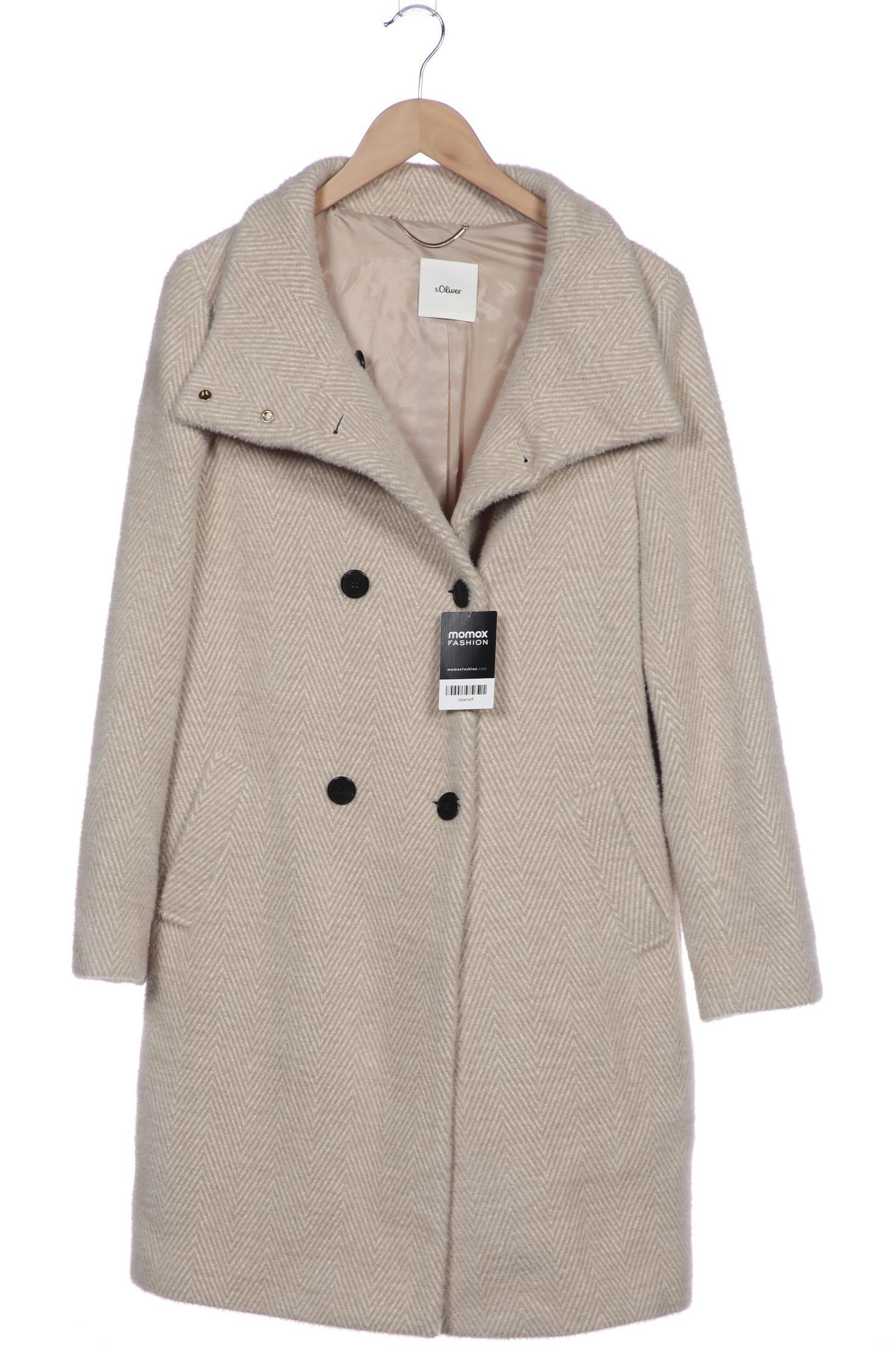 

s.Oliver Damen Mantel, beige, Gr. 38