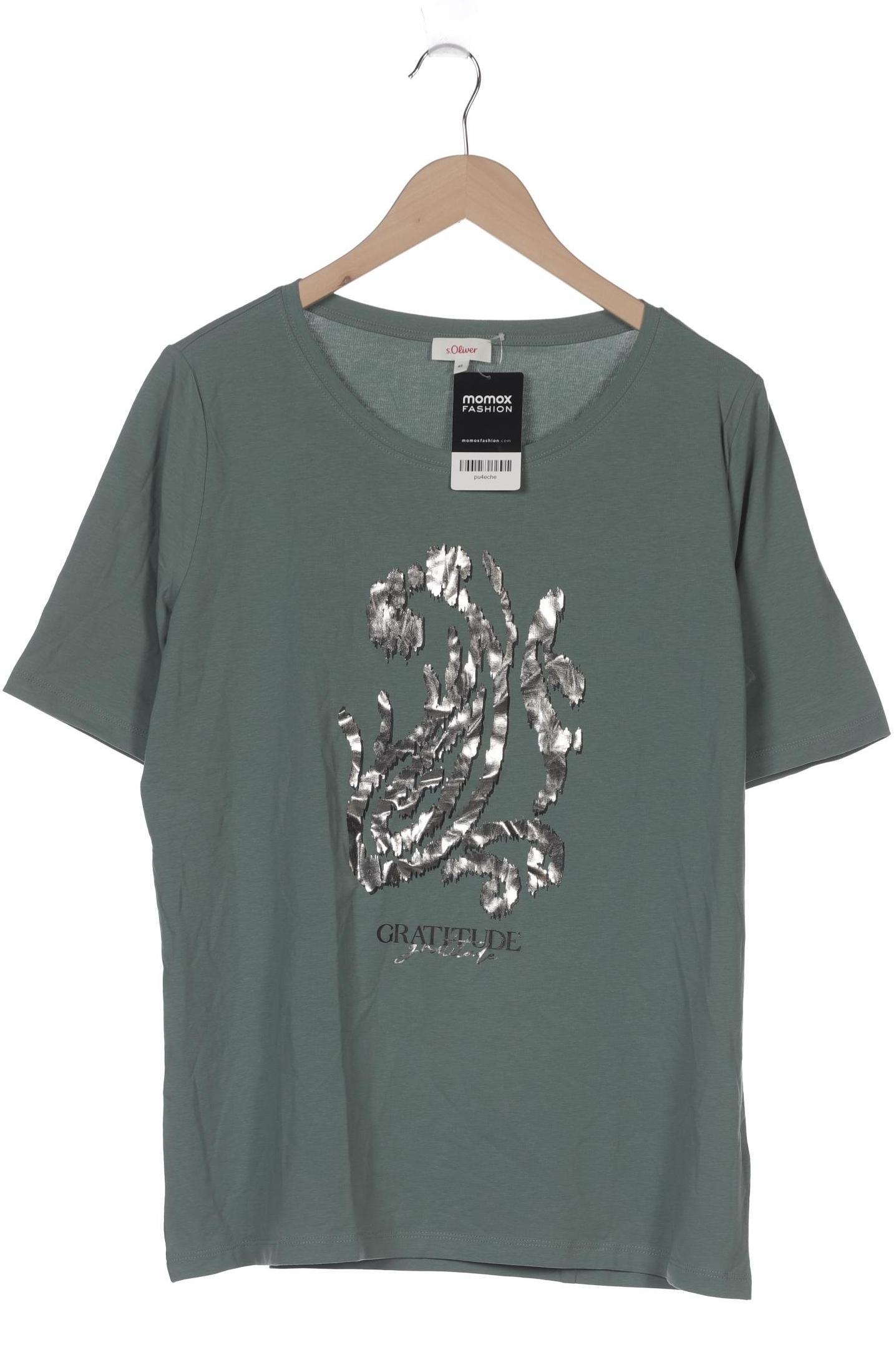 

s.Oliver Damen T-Shirt, grün, Gr. 46
