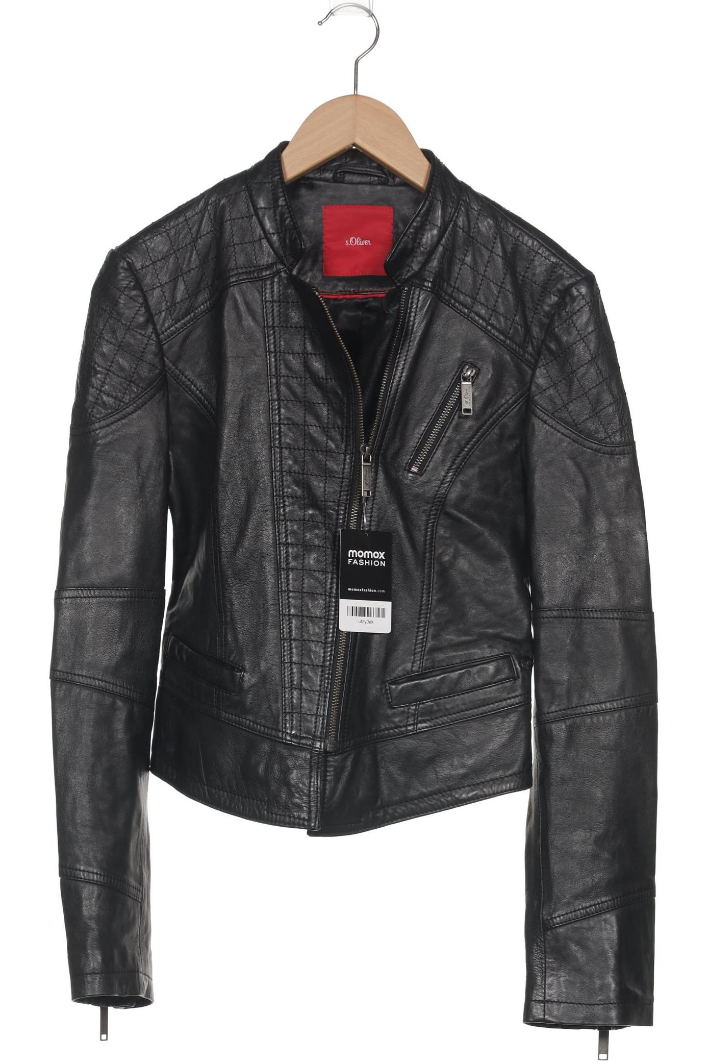 

s.Oliver Damen Jacke, schwarz, Gr. 38