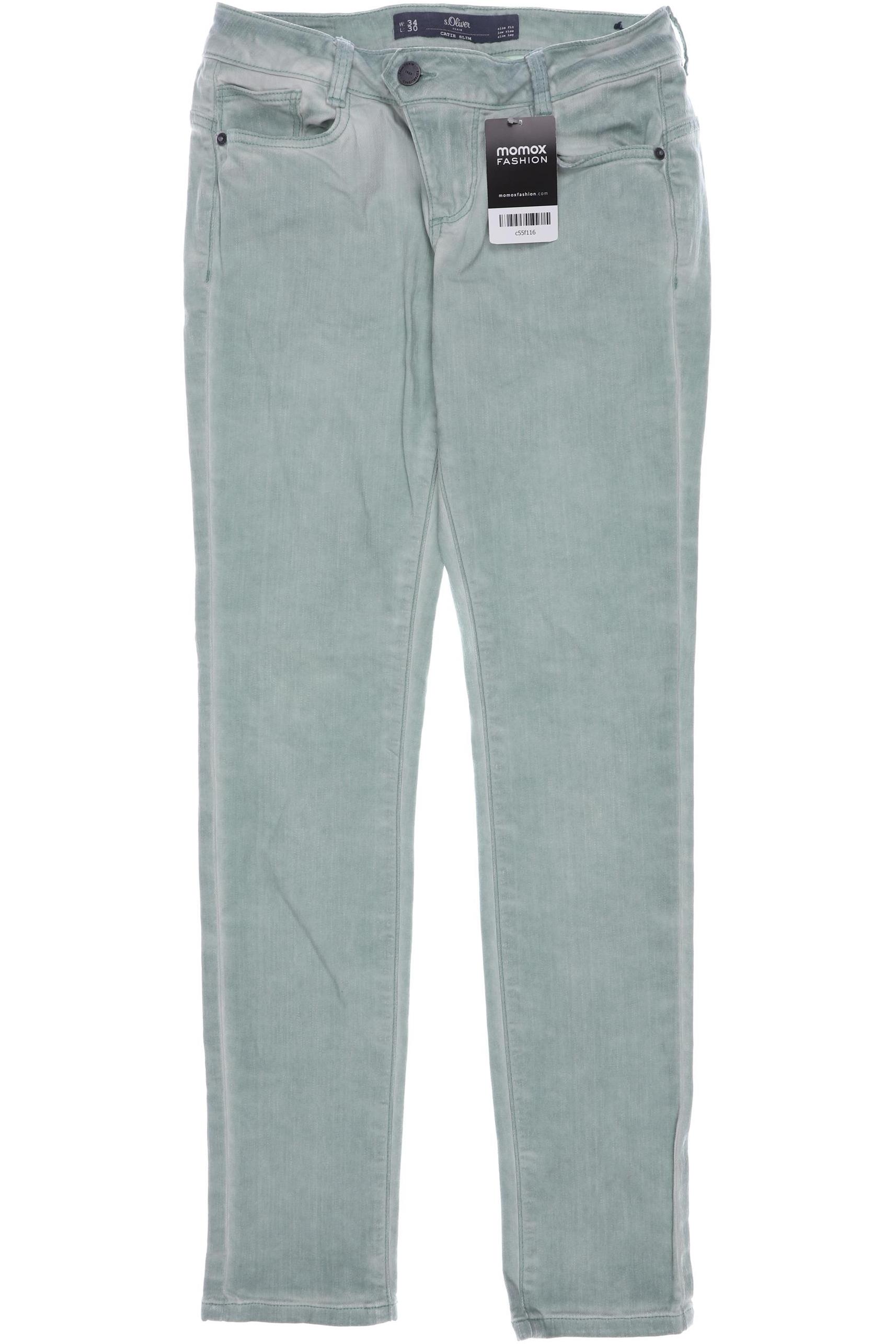 

s.Oliver Damen Jeans, hellgrün, Gr. 34