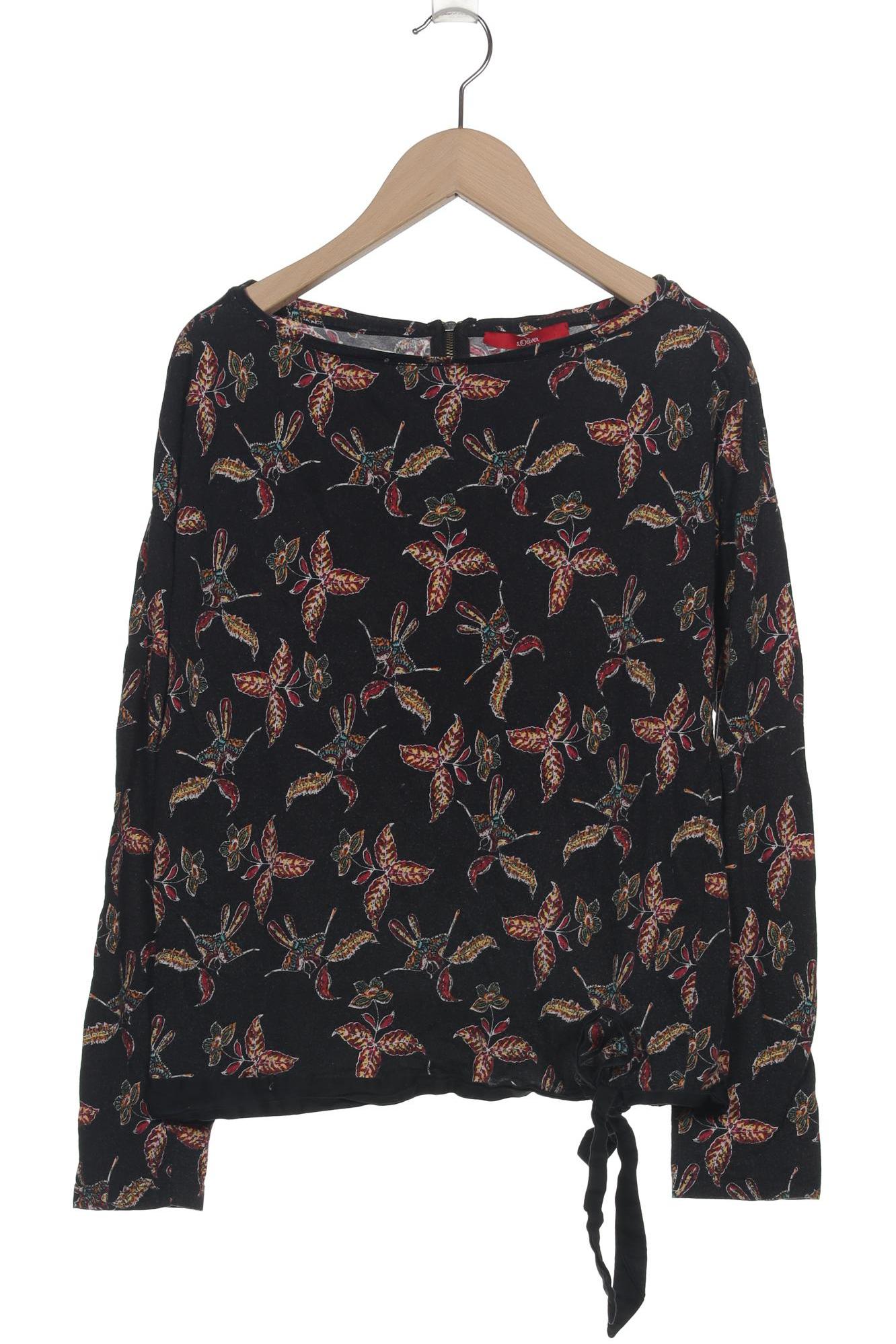 

s.Oliver Damen Langarmshirt, schwarz, Gr. 36