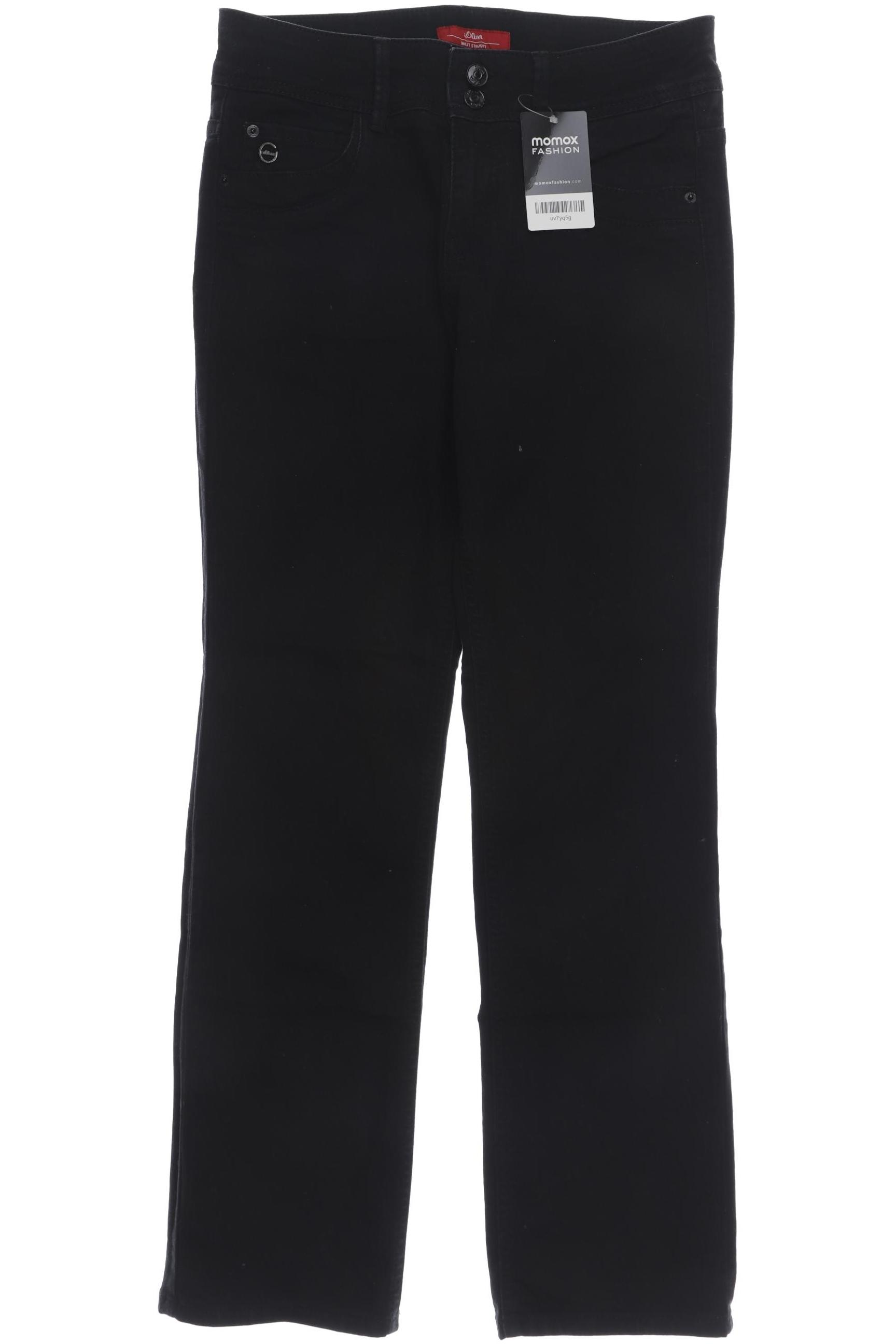 

s.Oliver Damen Jeans, schwarz
