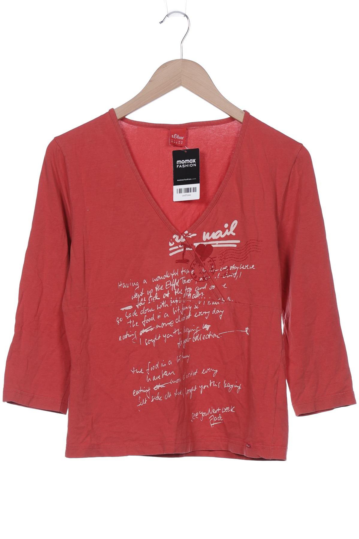 

s.Oliver Damen Langarmshirt, rot, Gr. 42