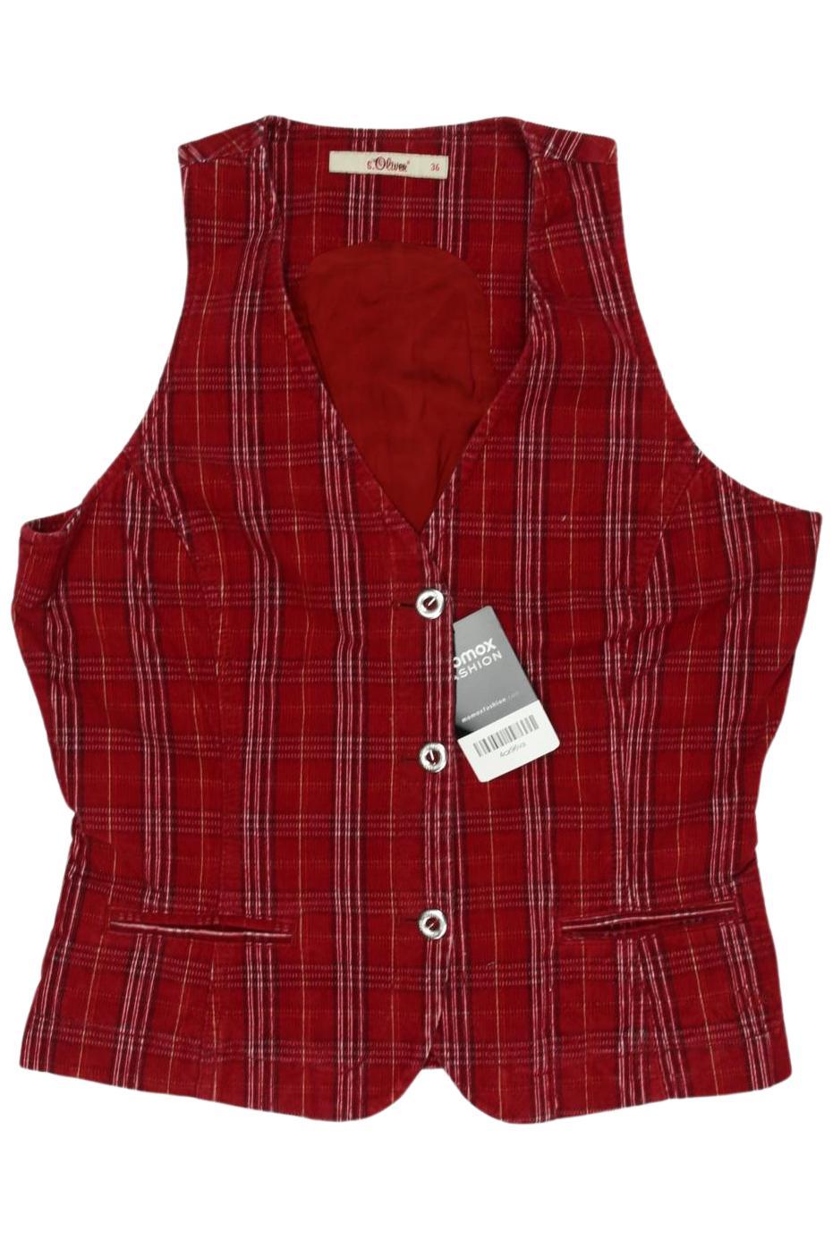 

s.Oliver Damen Weste, rot, Gr. 36