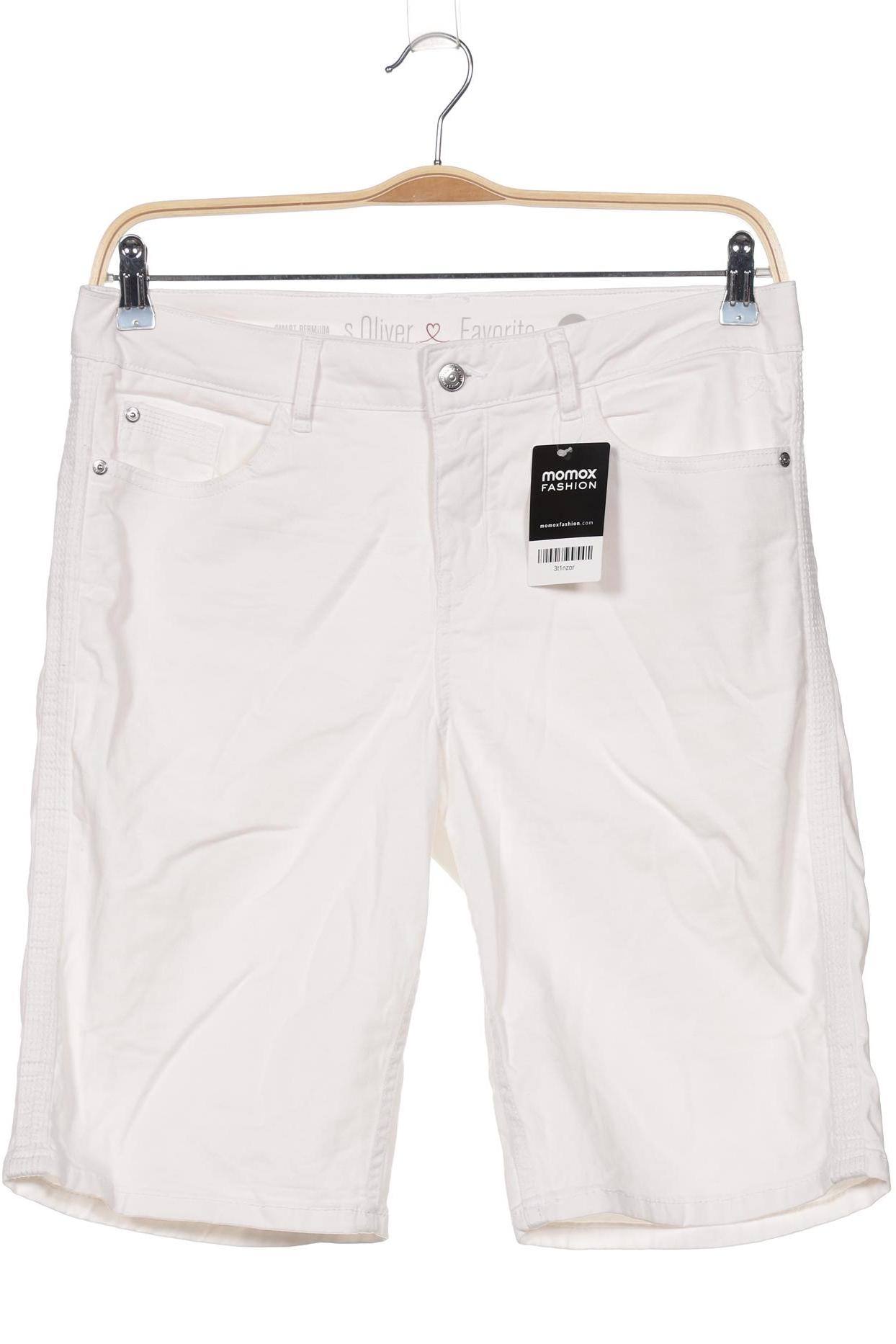 

s.Oliver Damen Shorts, weiß, Gr. 38