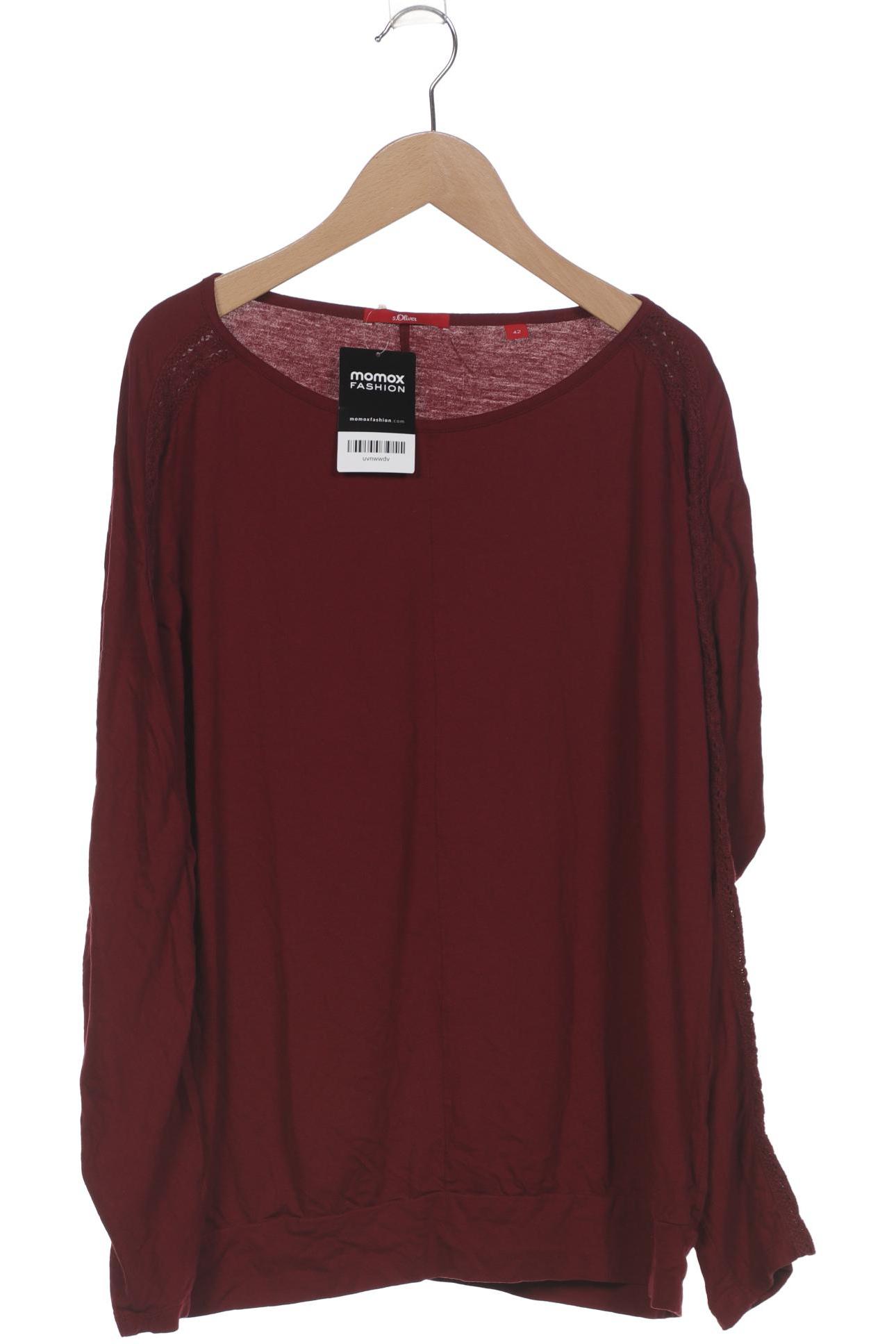 

s.Oliver Damen Langarmshirt, bordeaux, Gr. 42