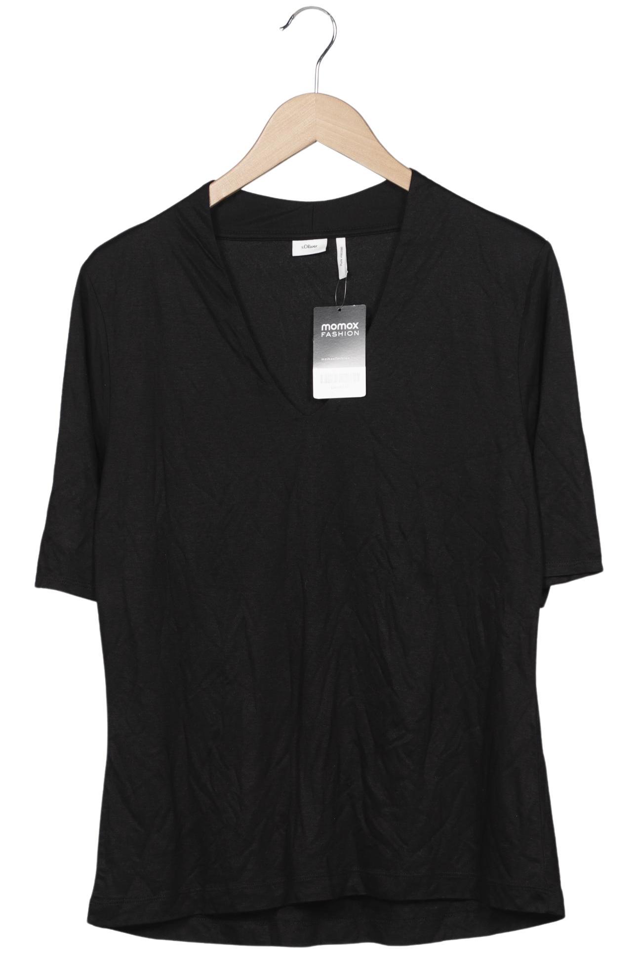 

s.Oliver Damen Langarmshirt, schwarz, Gr. 44