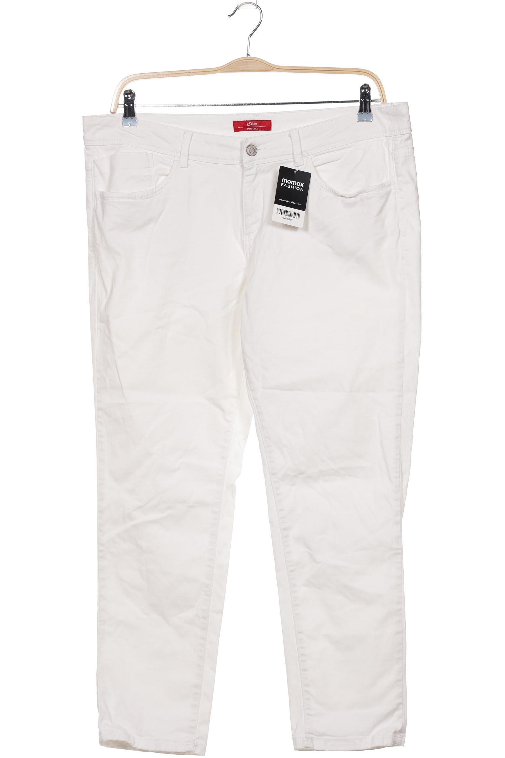 

s.Oliver Damen Jeans, weiß