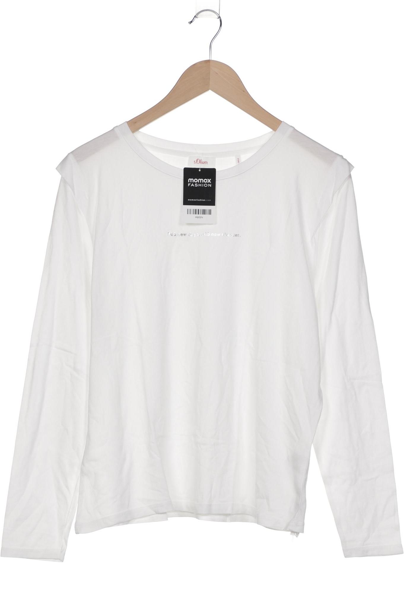 

s.Oliver Damen Langarmshirt, weiß, Gr. 40