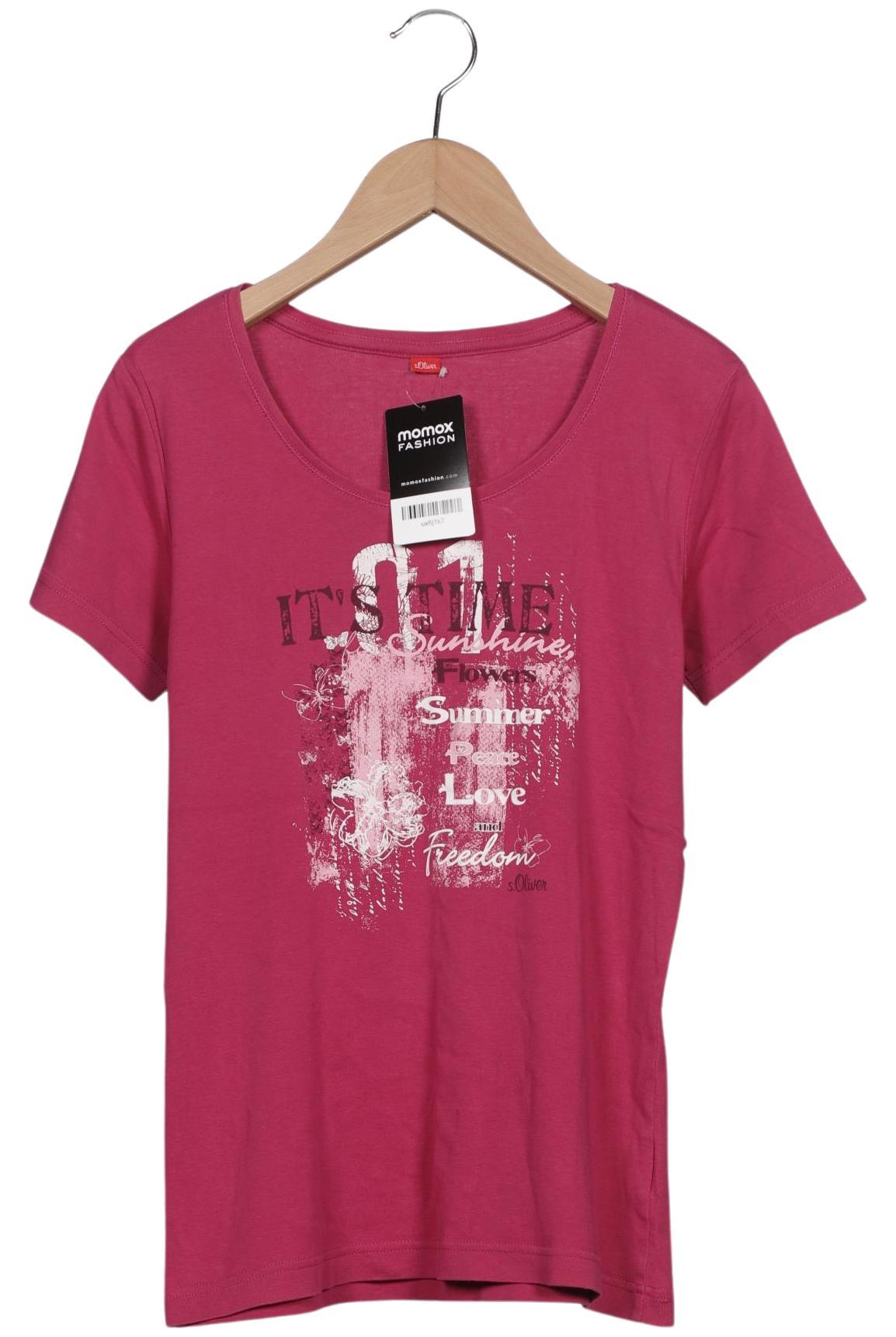 

s.Oliver Damen T-Shirt, pink, Gr. 38