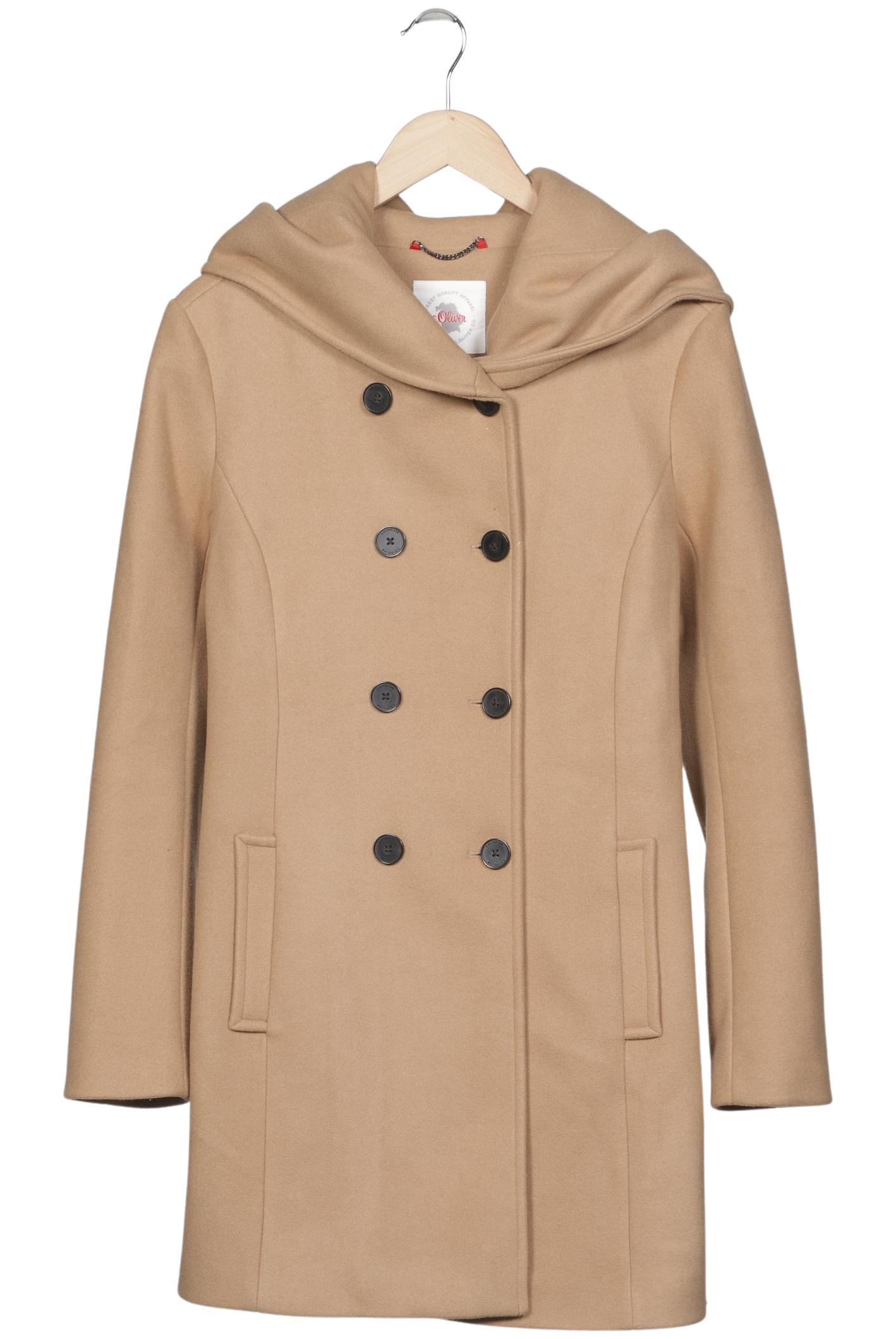 

s.Oliver Damen Mantel, beige, Gr. 38