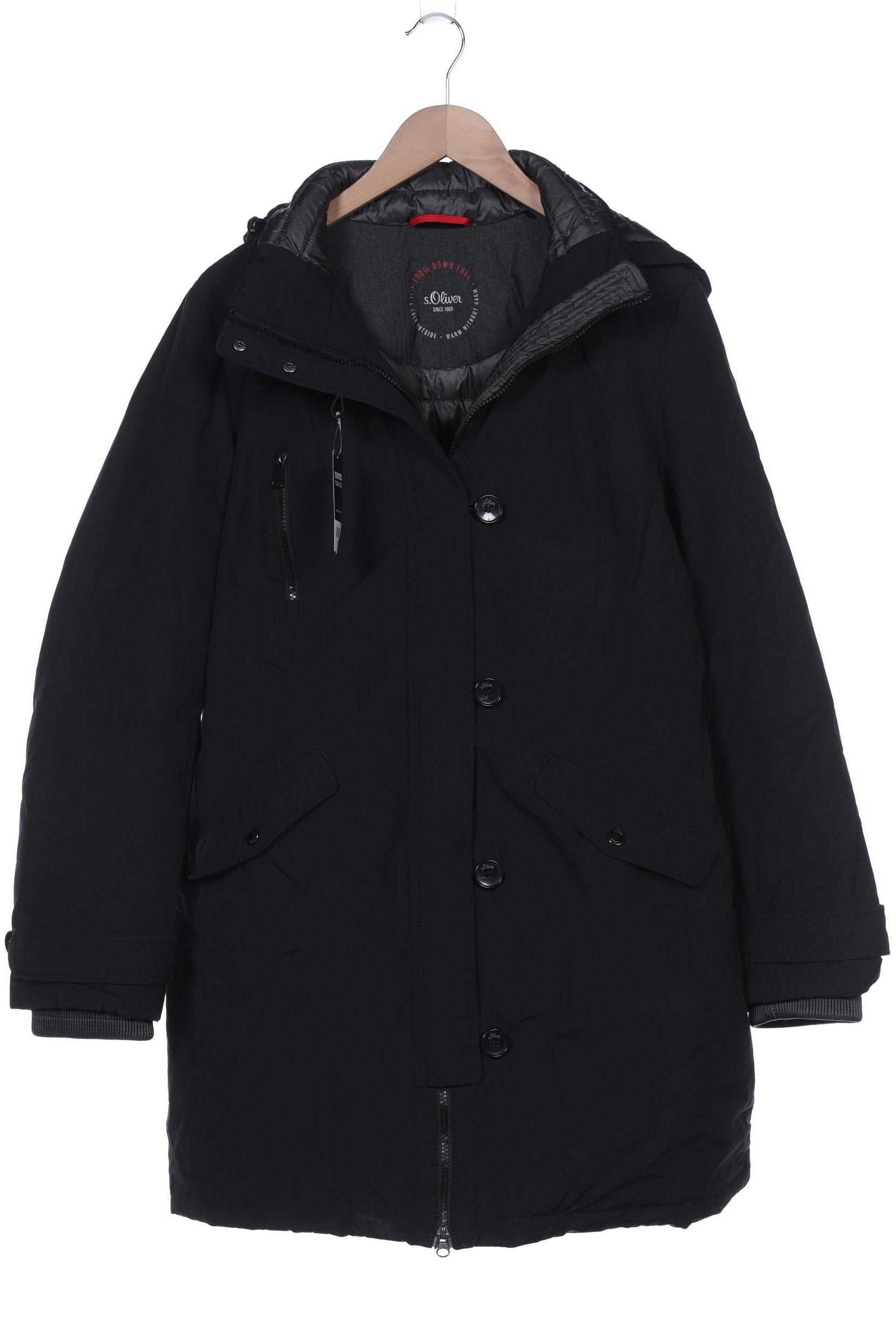 

s.Oliver Damen Mantel, schwarz, Gr. 42