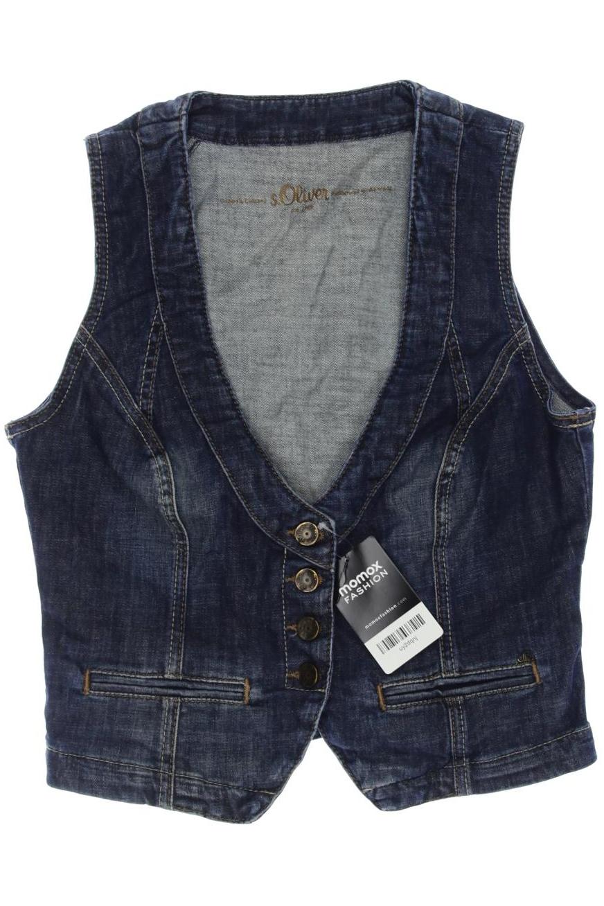 

s.Oliver Damen Weste, marineblau, Gr. 38